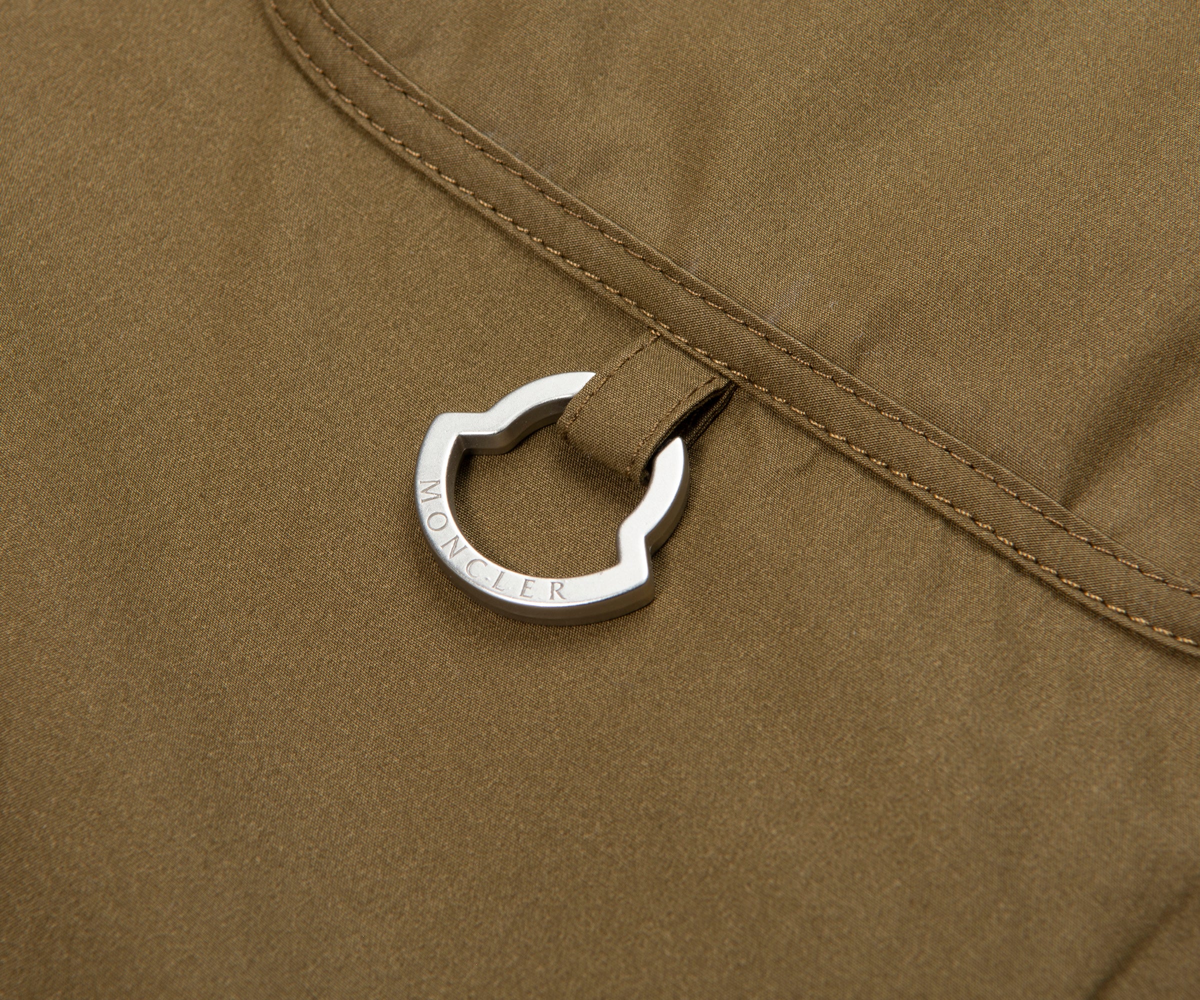 Moncler Green Chest Pocket Silver Tag Overshirt - Image 4