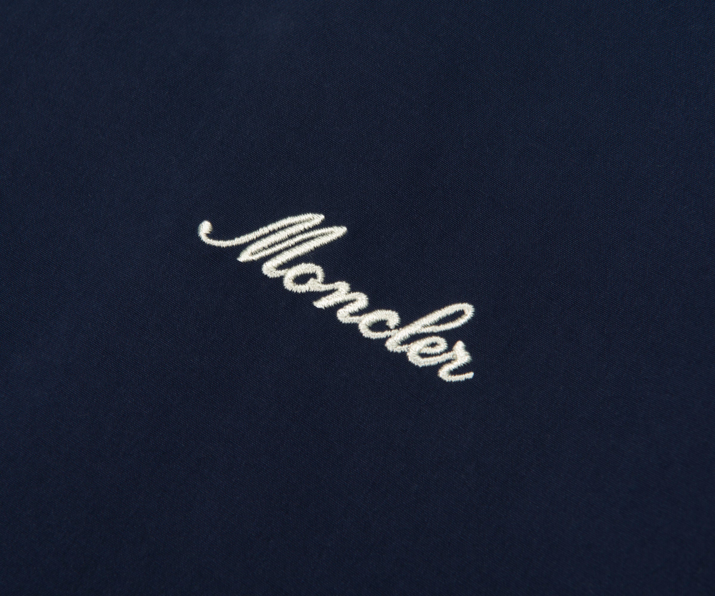 Moncler Navy Arinell Embroidered Logo Overshirt - Image 4