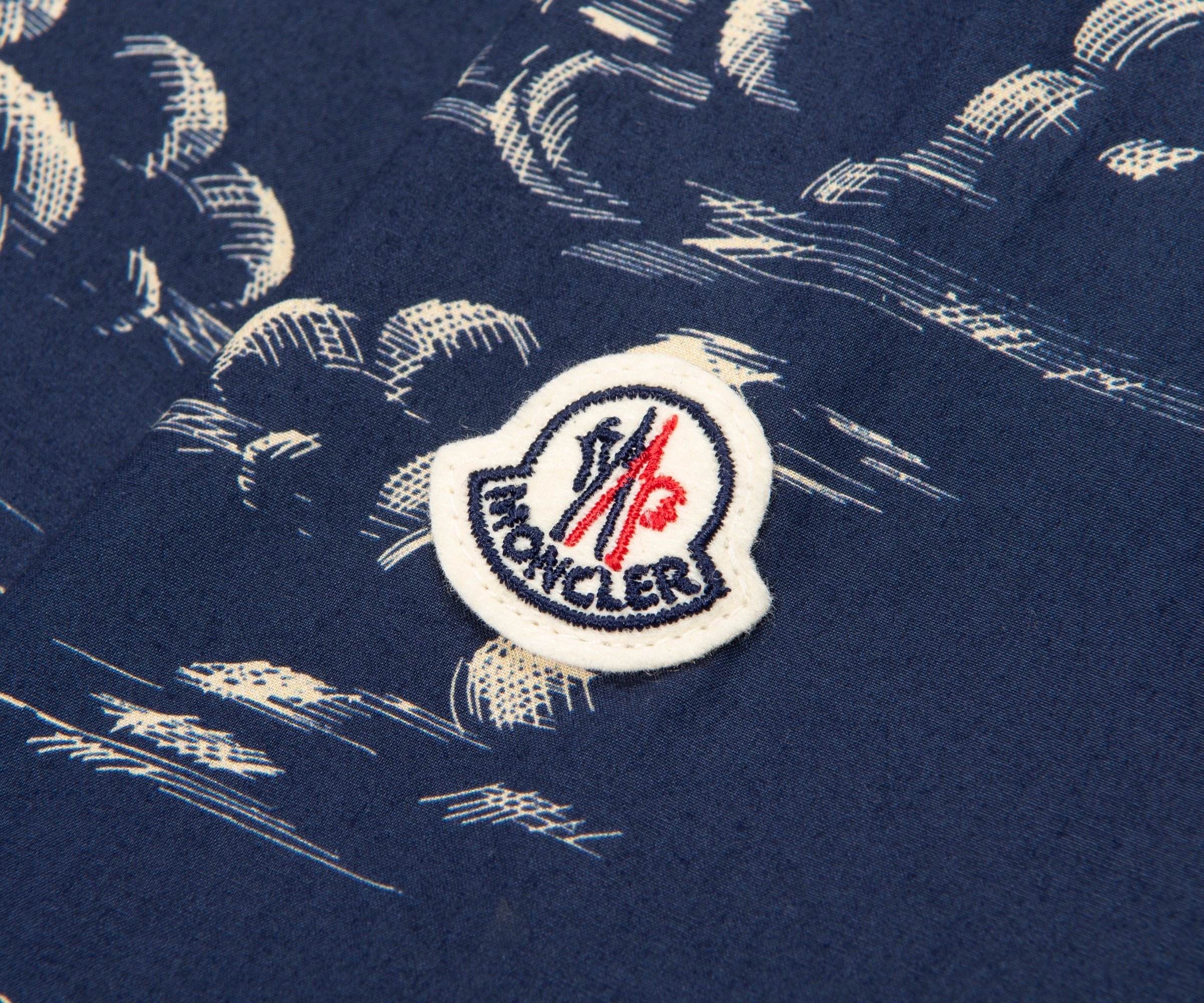 Moncler Navy Jungle Patterned Resort SS Shirt - Image 6