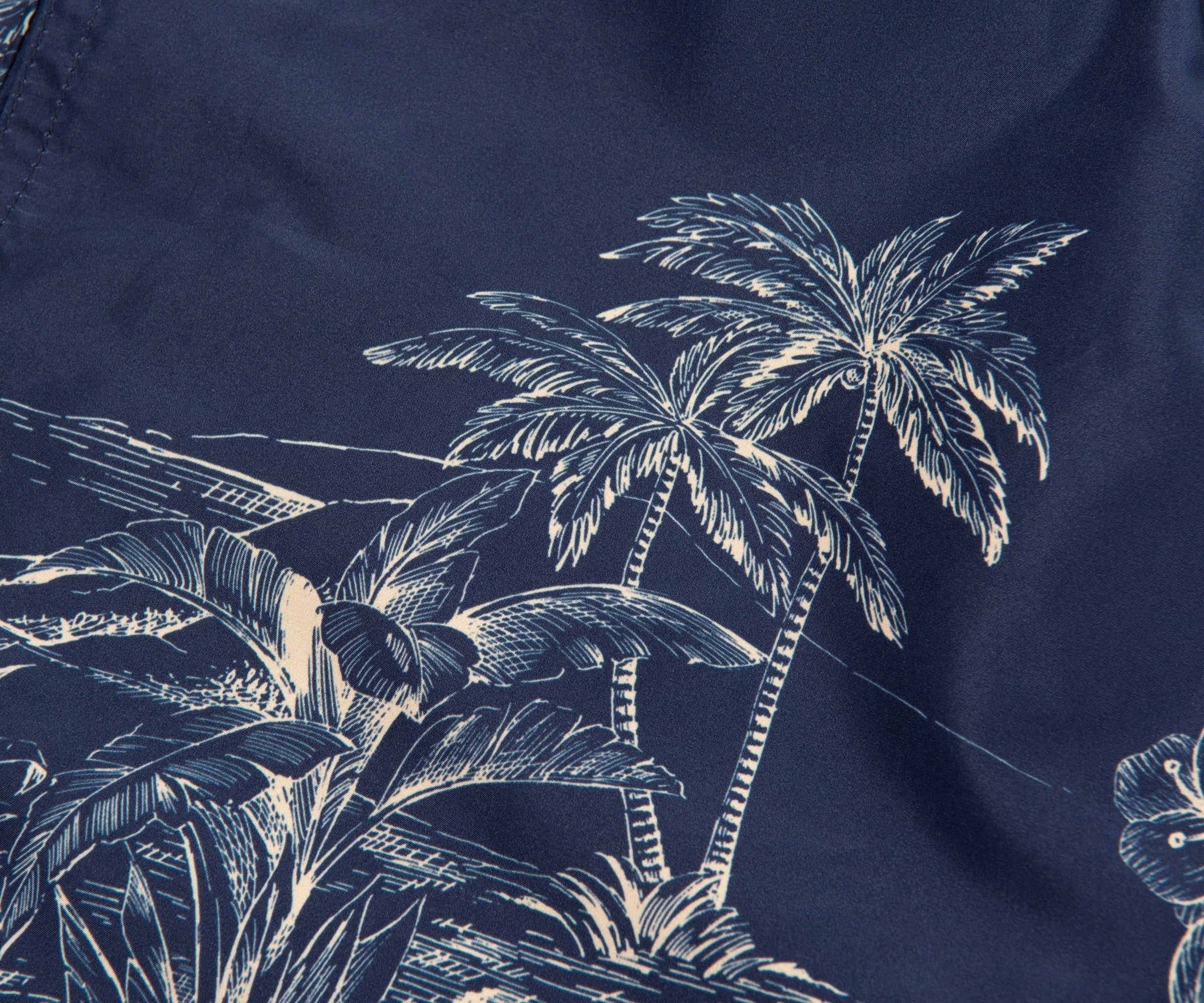 Moncler Jungle Patterned Navy Swim Shorts - Image 5