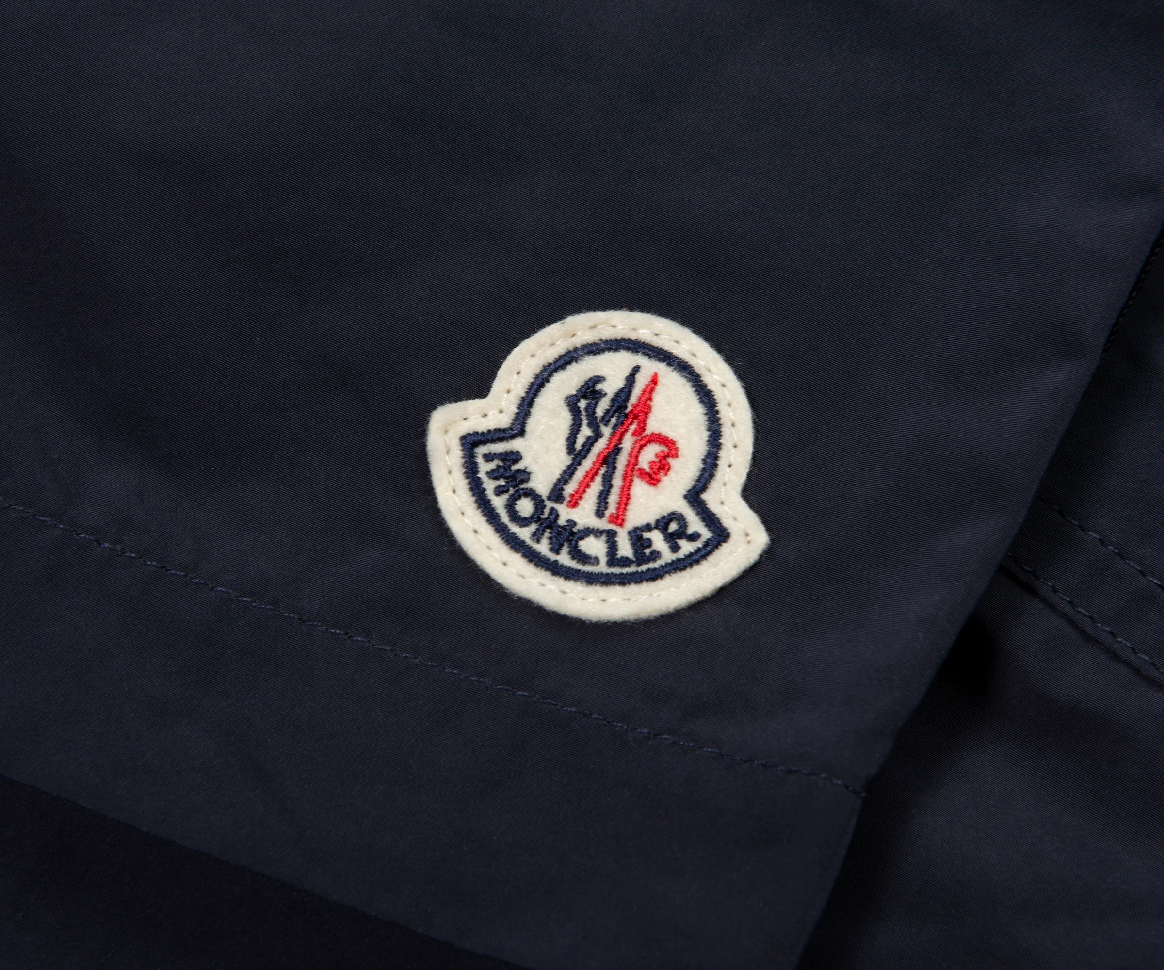 Moncler Navy Side Stripe Swim Shorts - Image 4