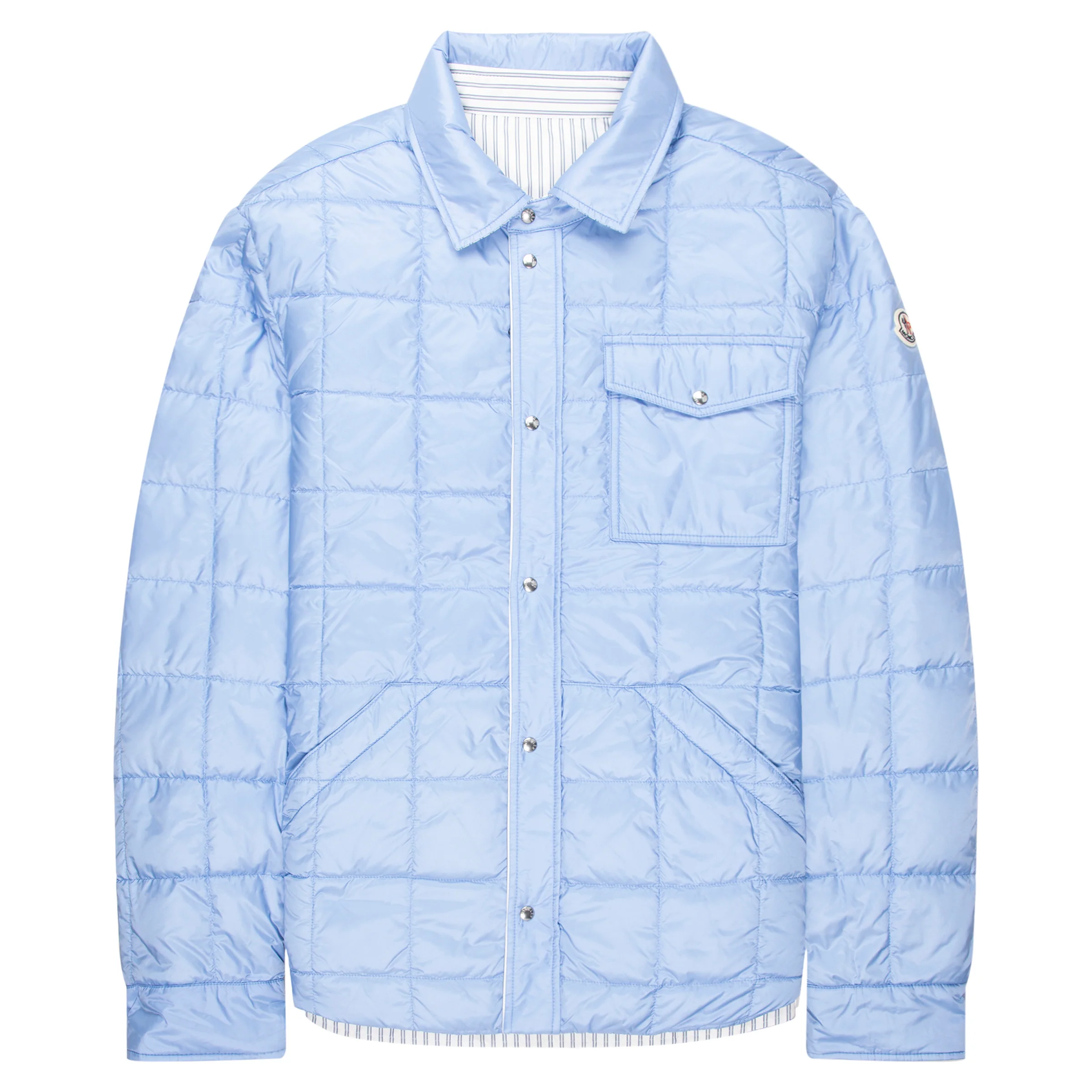 Moncler White/Blue Crescent Reversible Jacket - Image 2