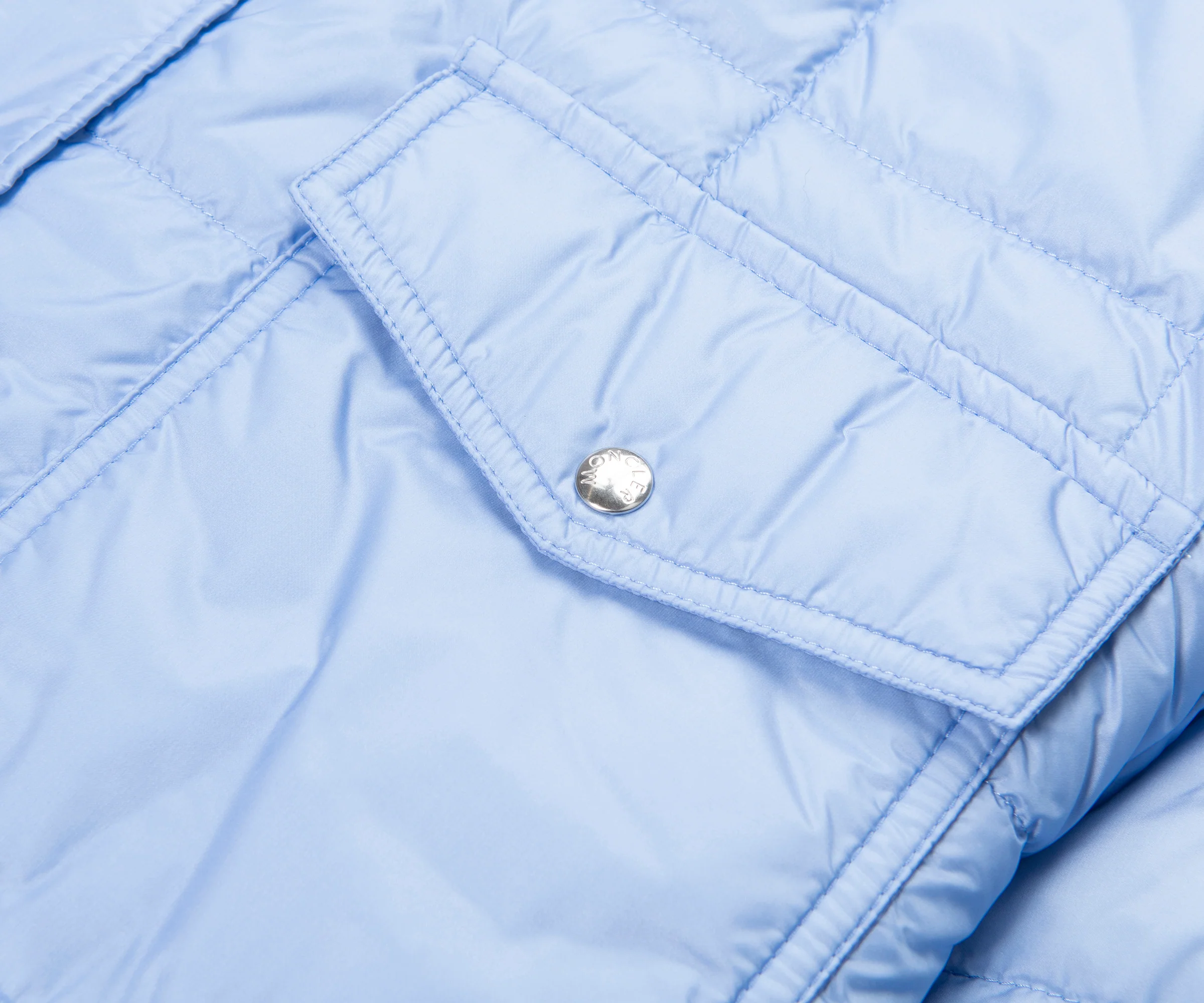 Moncler White/Blue Crescent Reversible Jacket - Image 6