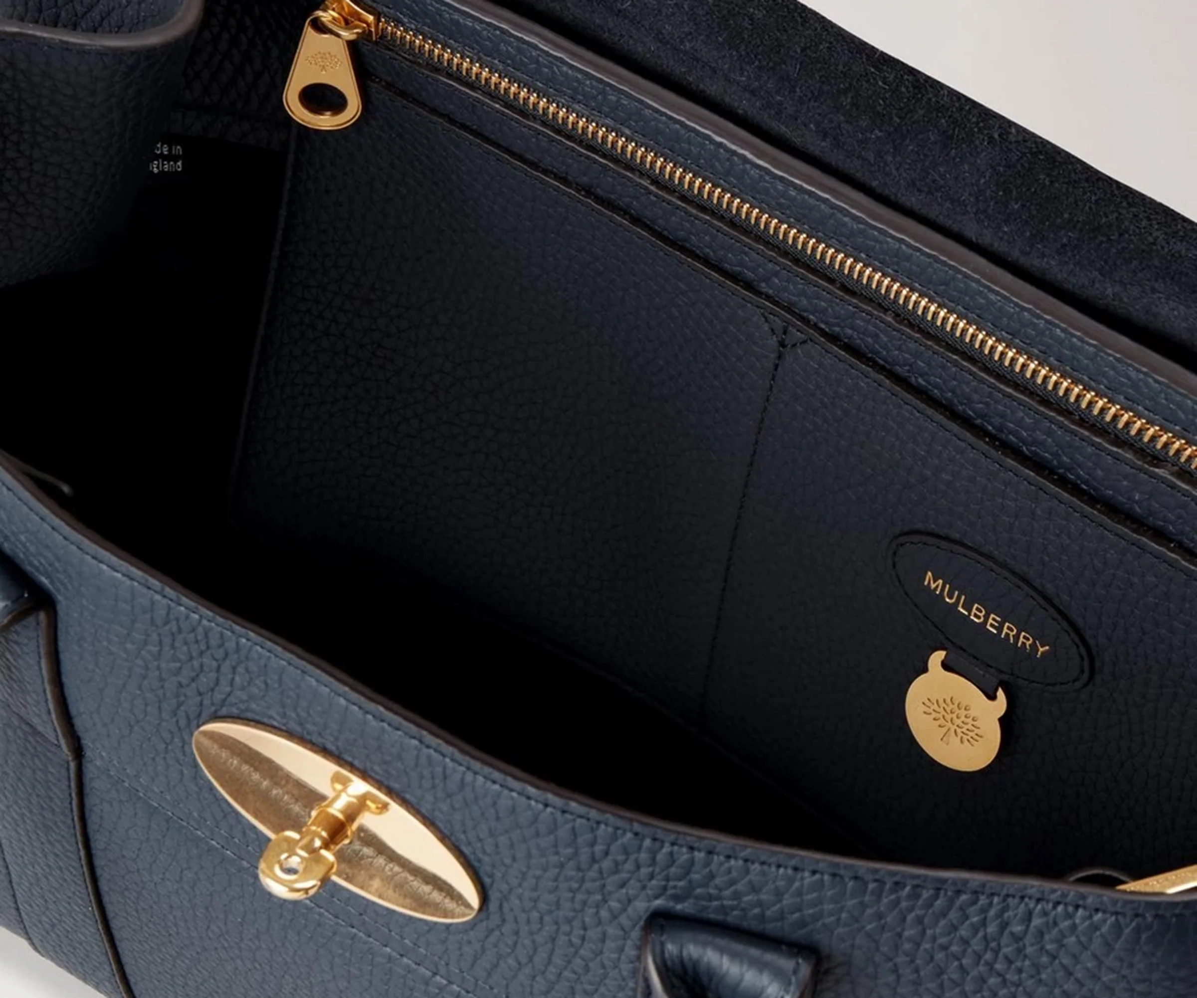 Mulberry Night Sky Bayswater Grained Leather bag - Image 3