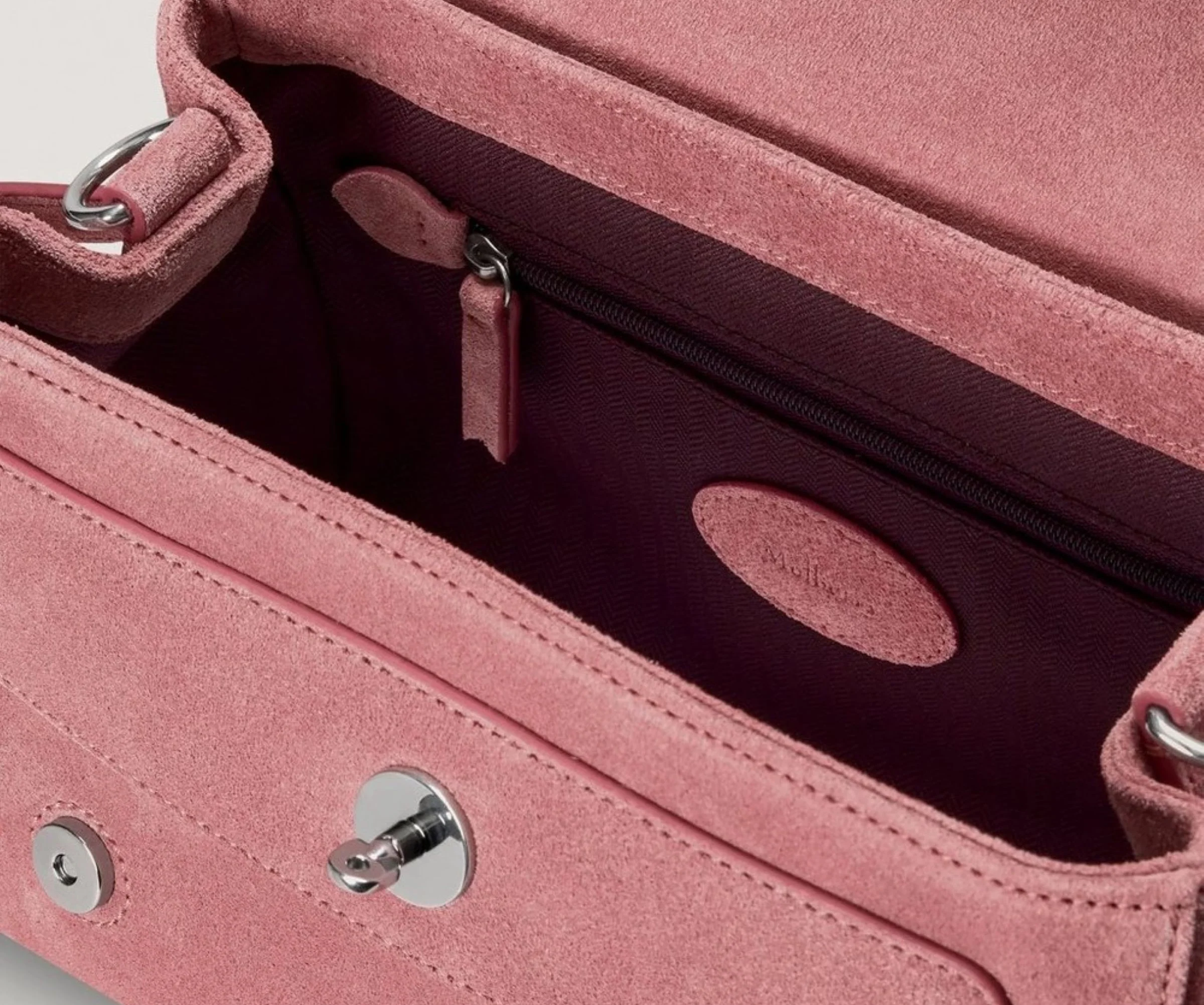 Mulberry Pink Scrumpy Mini Alexa Suede - Image 3