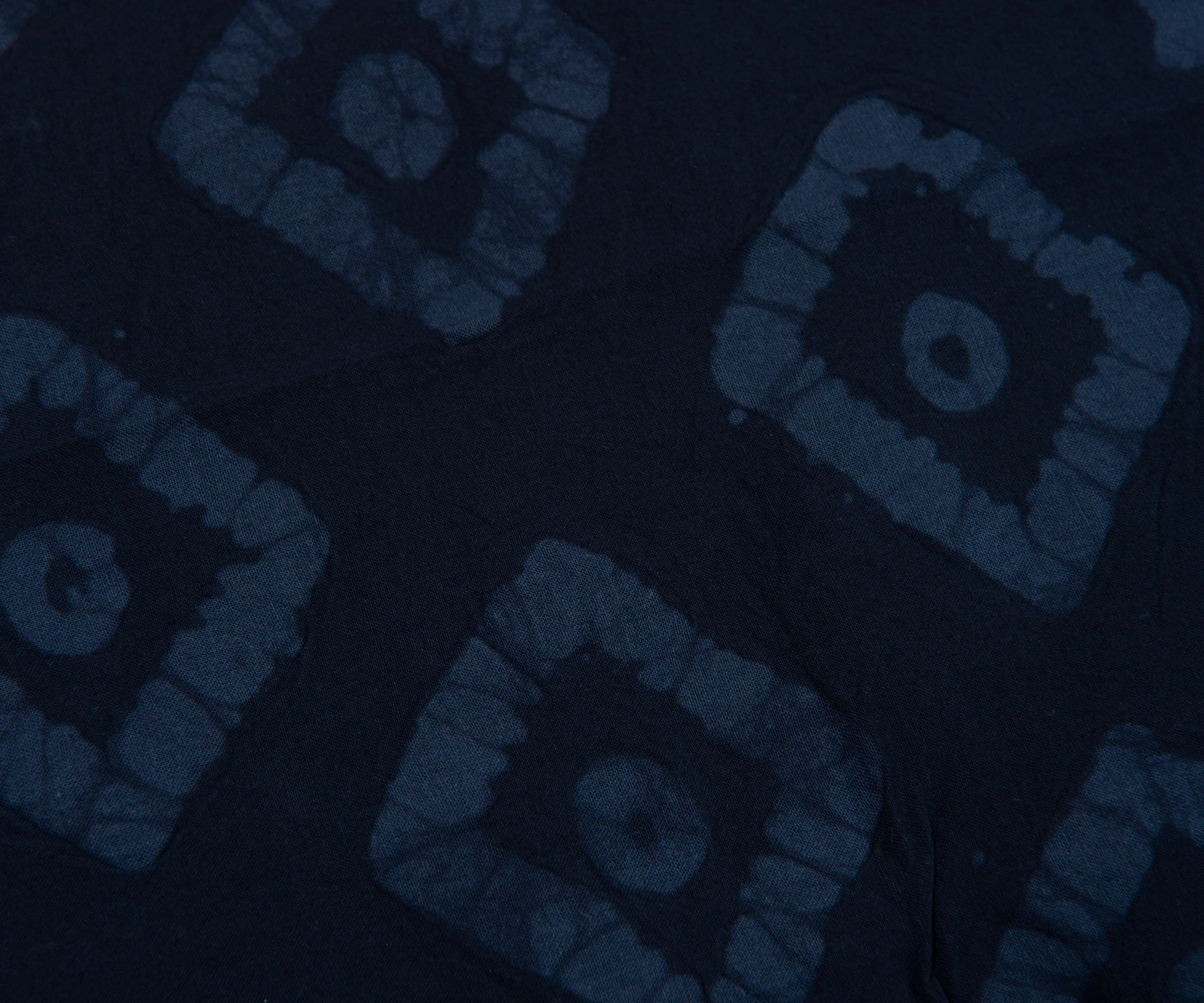 Norse Project Mads Batik Navy SS Shirt - Image 5