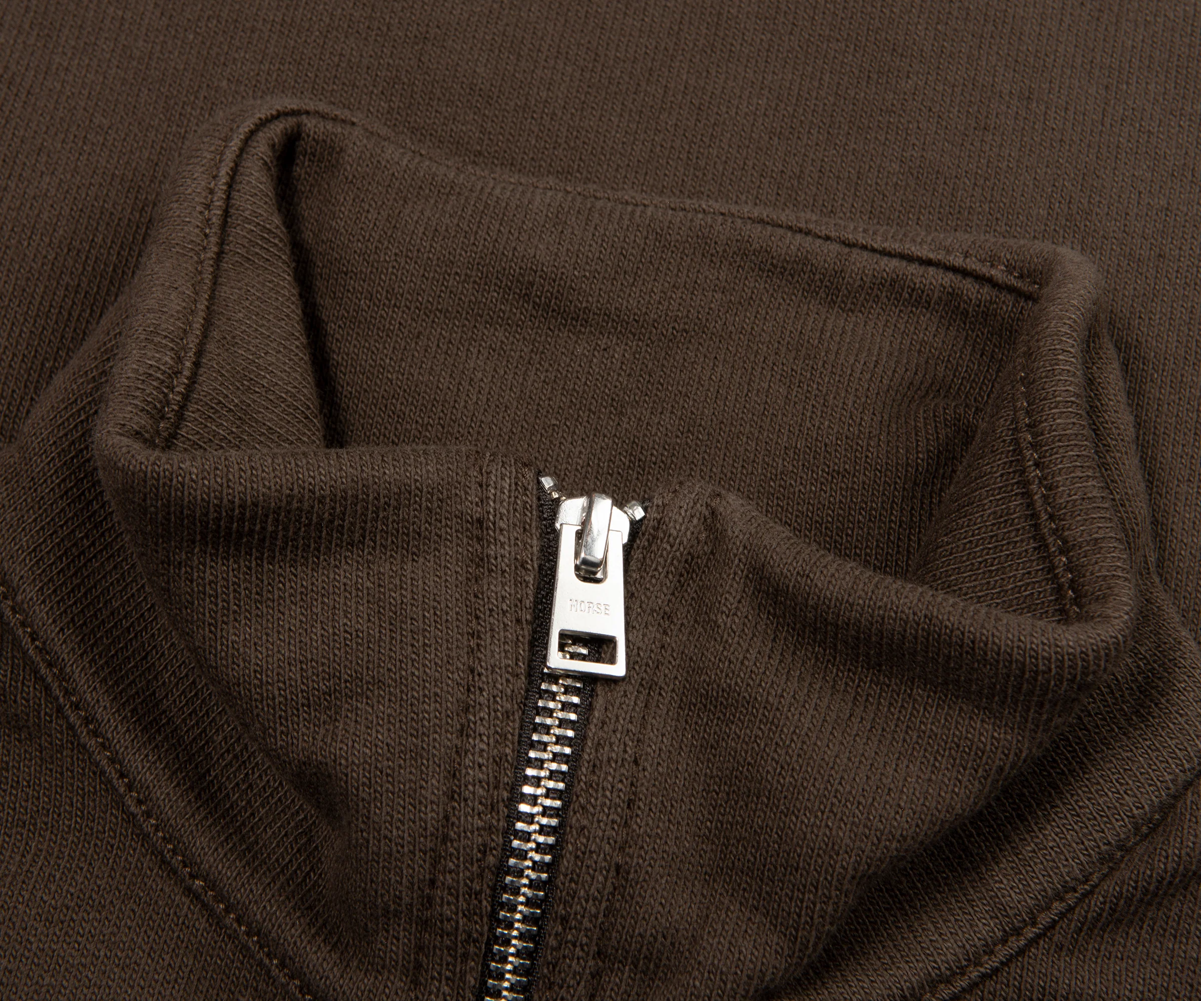 Norse Projects Chocolate Hordnal Relaxed Loopback Track Jacket - Image 2