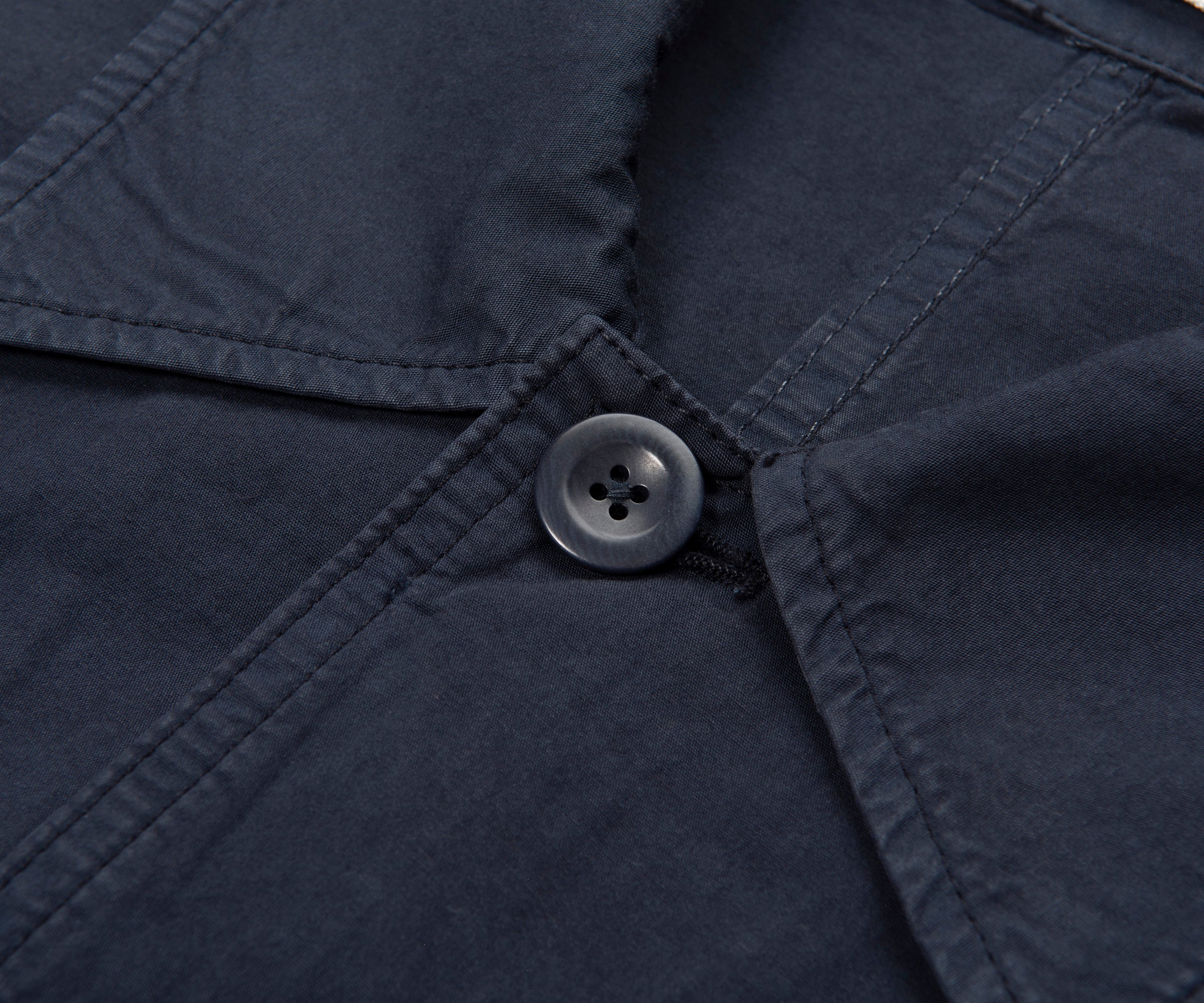 Norse Projects Navy Appresskov Compact Cotton Overshirt - Image 3