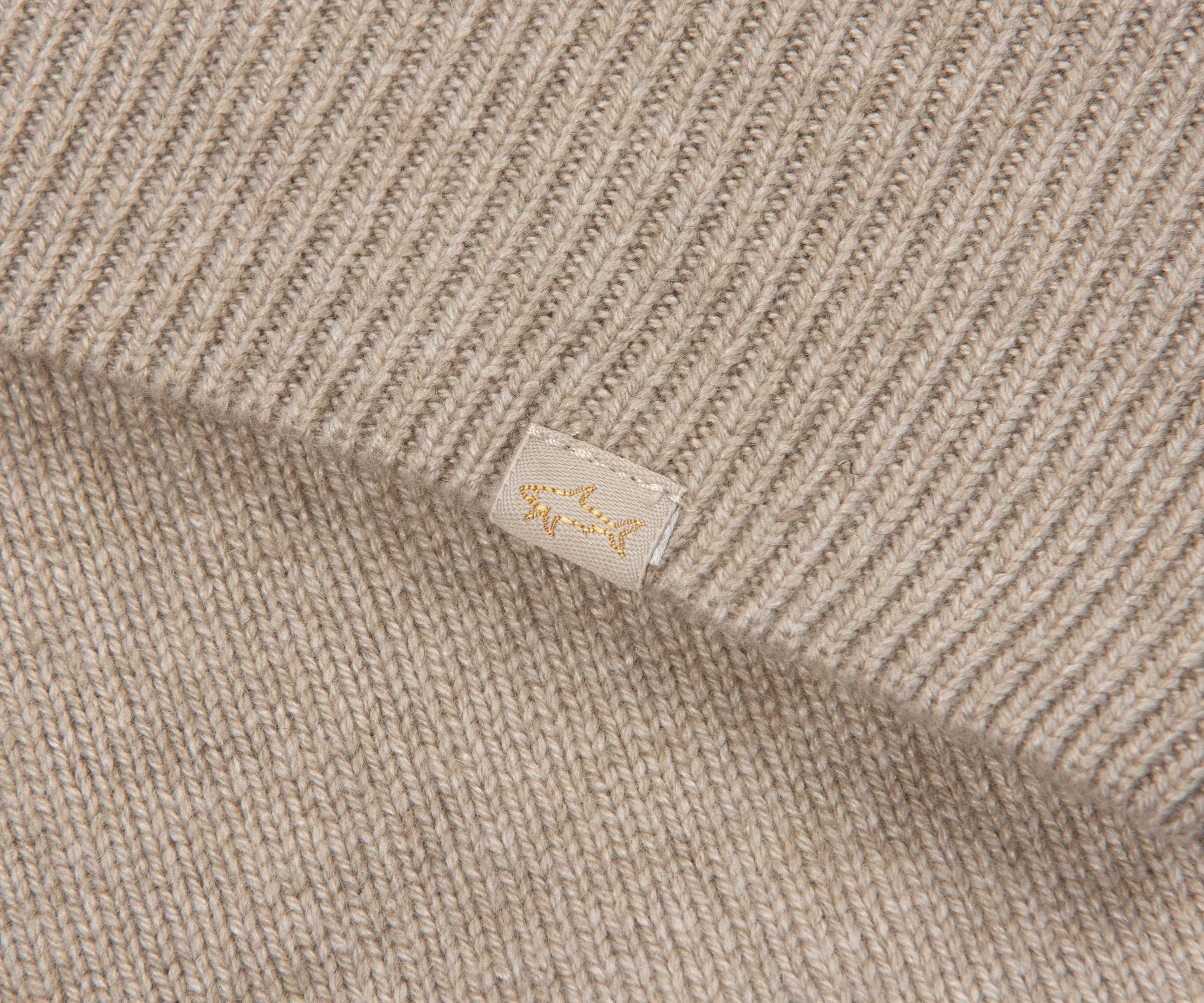 Paul & Shark Beige Knitted Roll Neck - Image 4