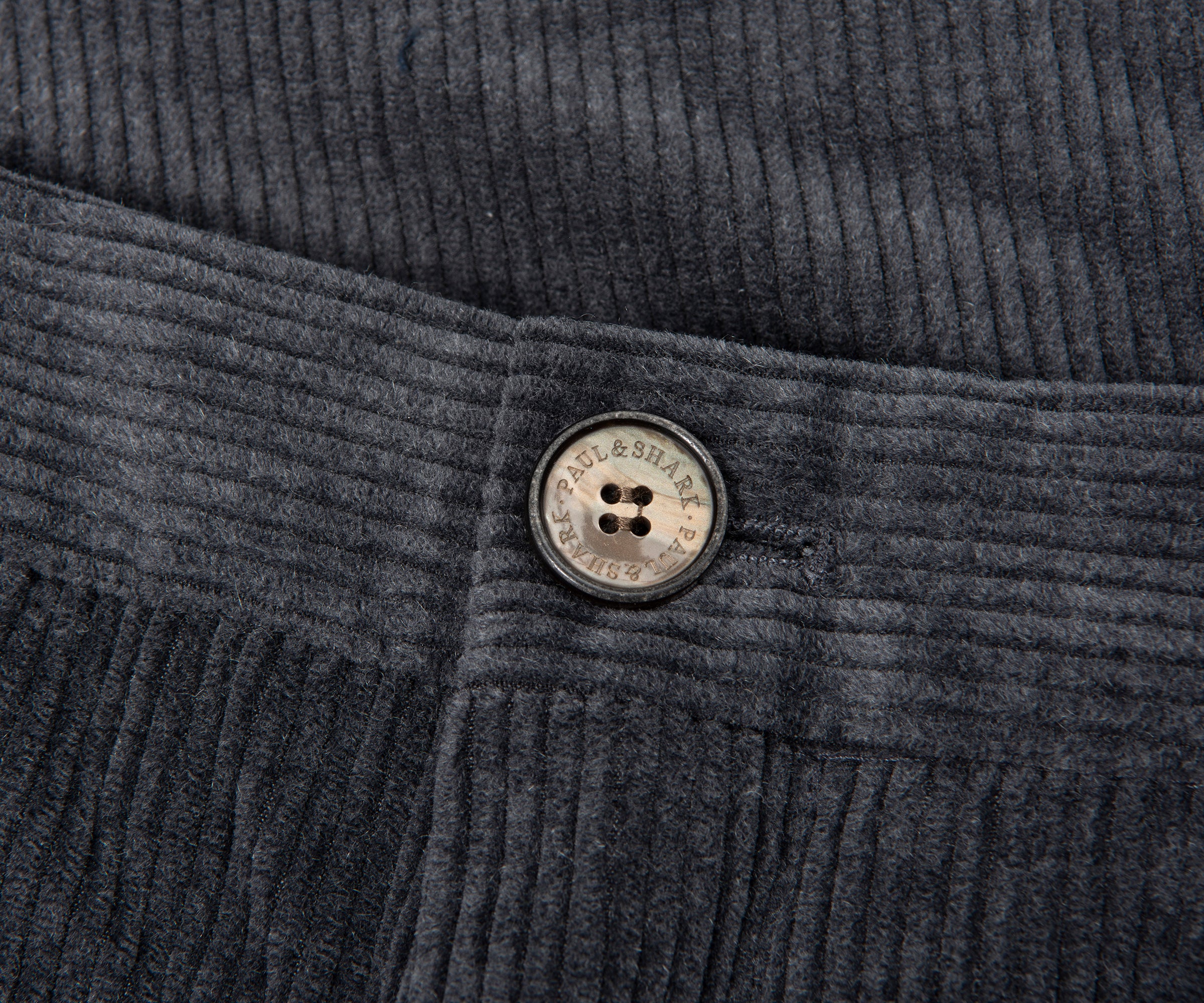 Paul & Shark Grey Soft Cord Trousers - Image 2