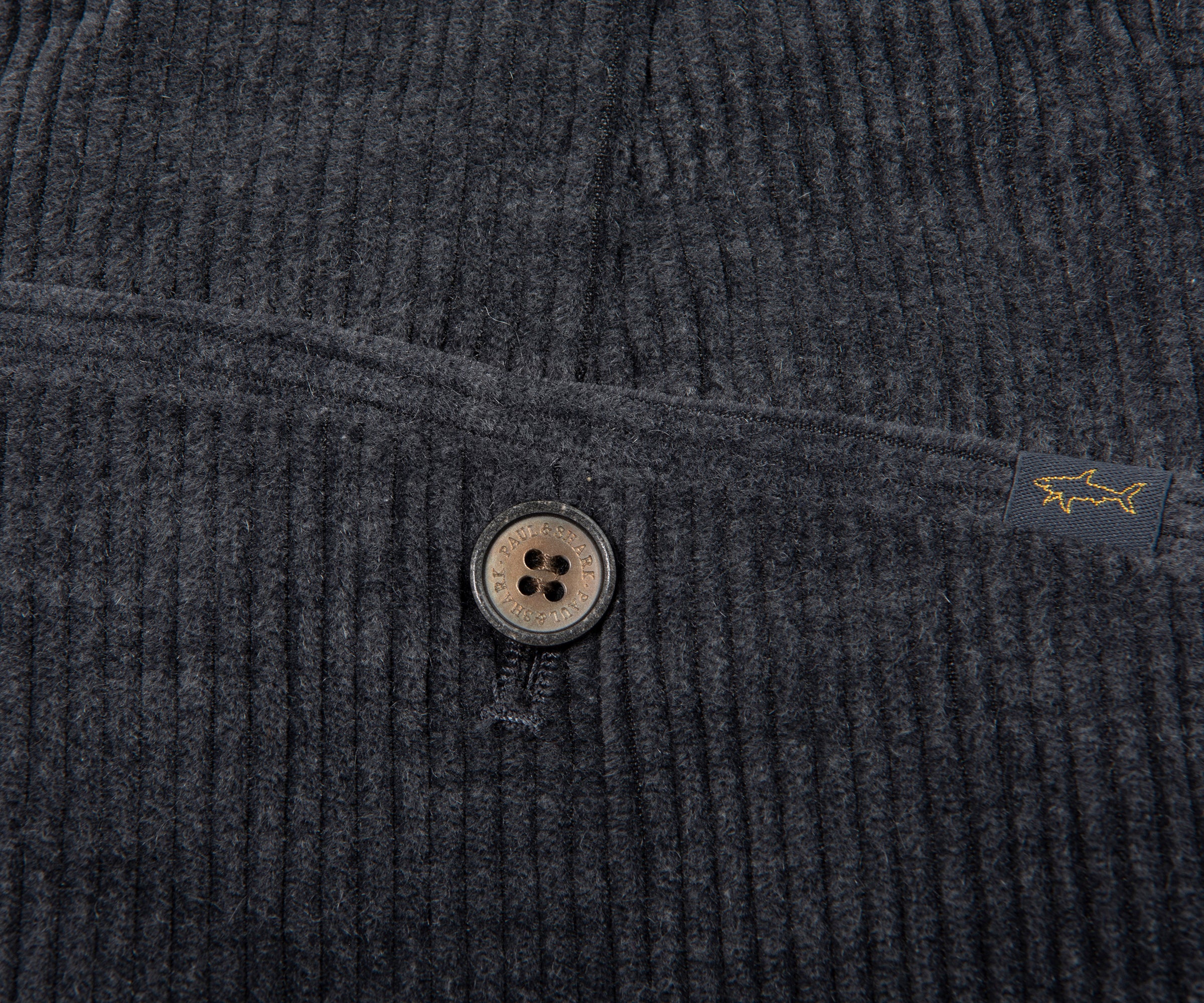 Paul & Shark Grey Soft Cord Trousers - Image 4