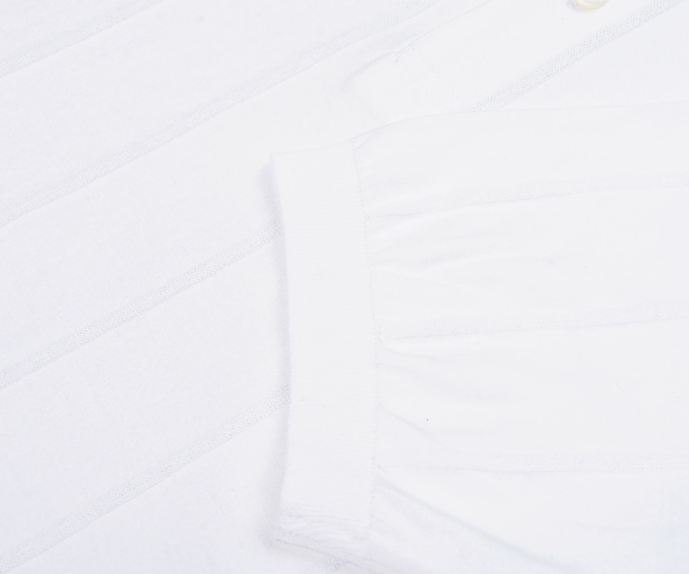 Paul & Shark White Ribbed Knit SS Polo - Image 4