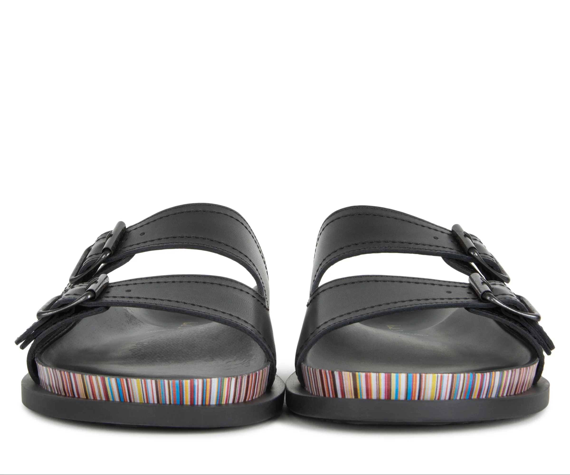 Paul Smith Black Sandals With Stripe Detail - Image 4