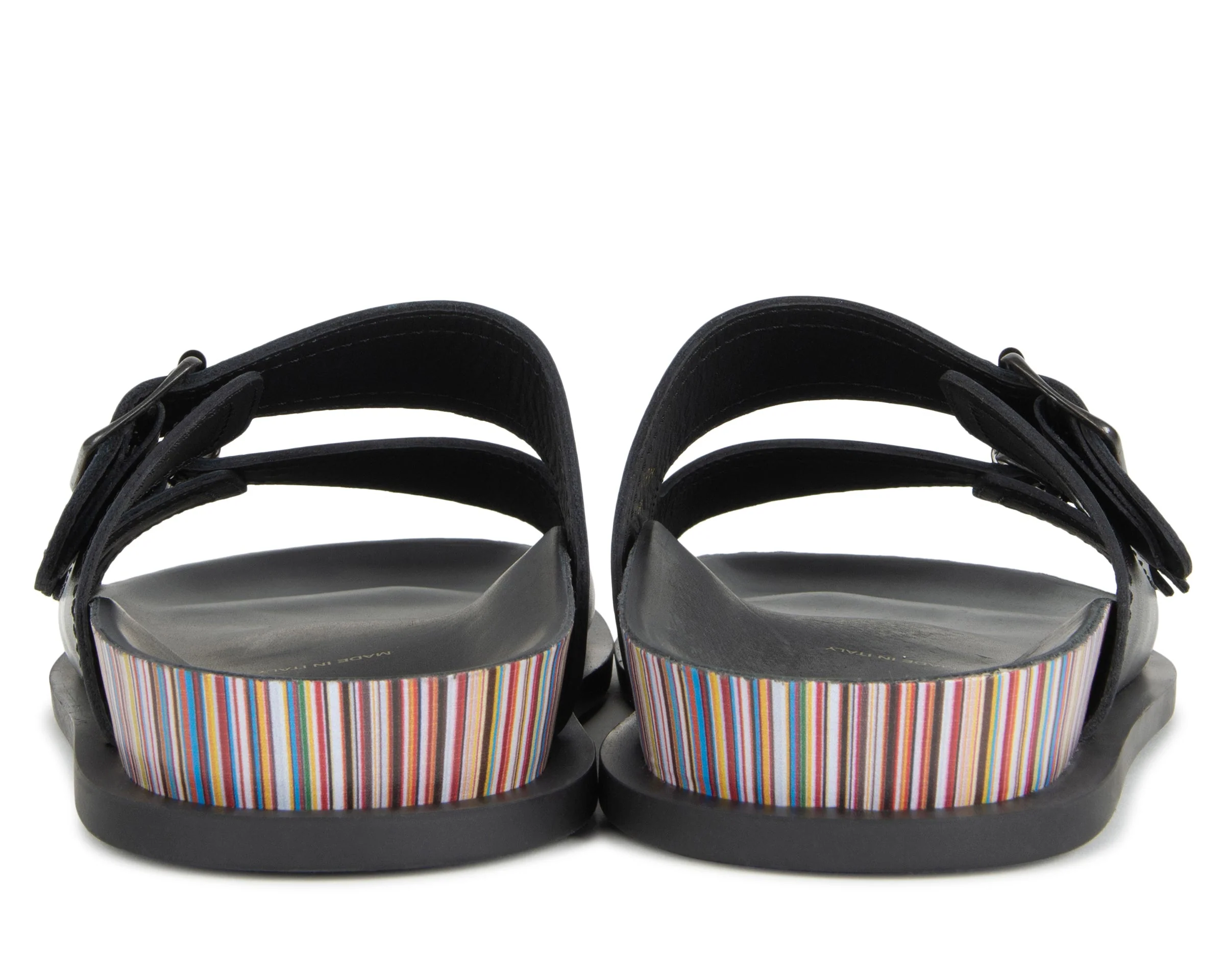 Paul Smith Black Sandals With Stripe Detail - Image 5
