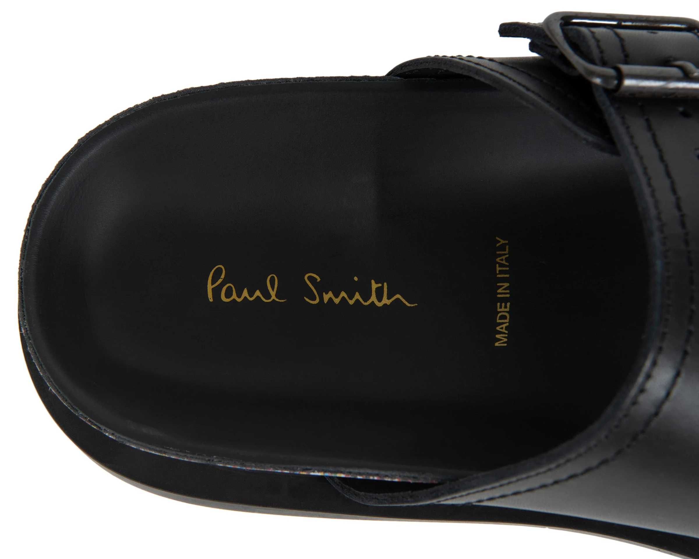 Paul Smith Black Sandals With Stripe Detail - Image 8