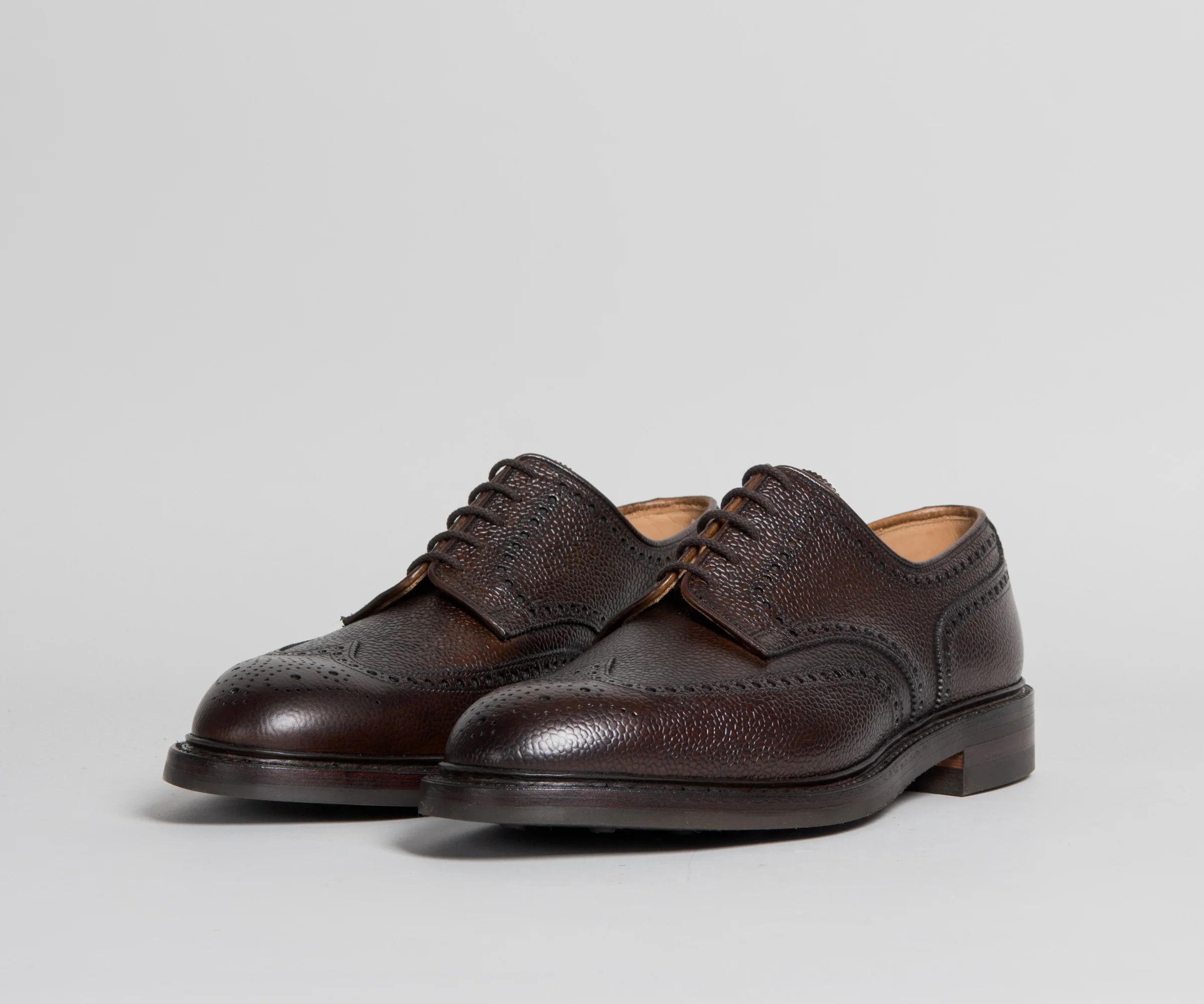 Crockett & Jones 'Pembroke' Leather Brogue Dark Brown - Image 3
