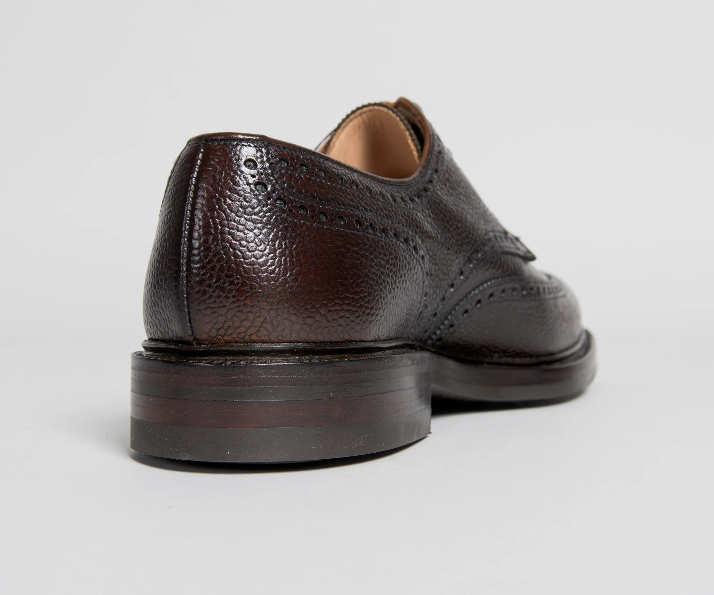 Crockett & Jones 'Pembroke' Leather Brogue Dark Brown - Image 9