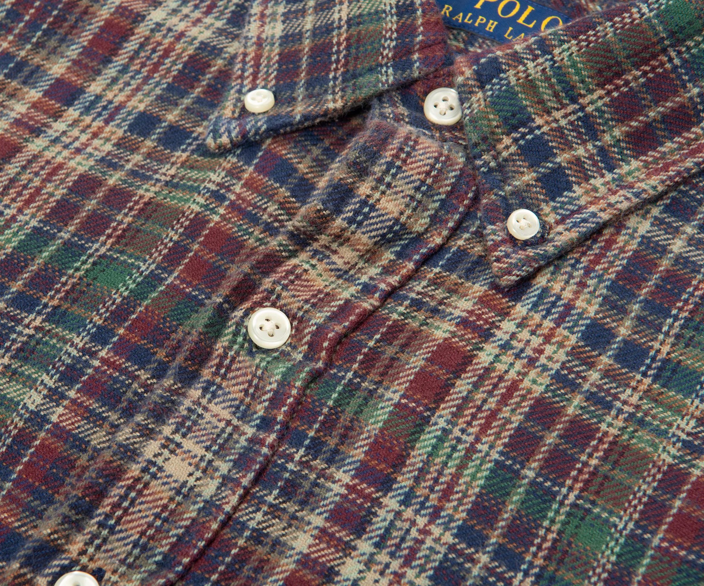 Ralph Lauren Multi Plaid Soft Wool Shirt - Image 3