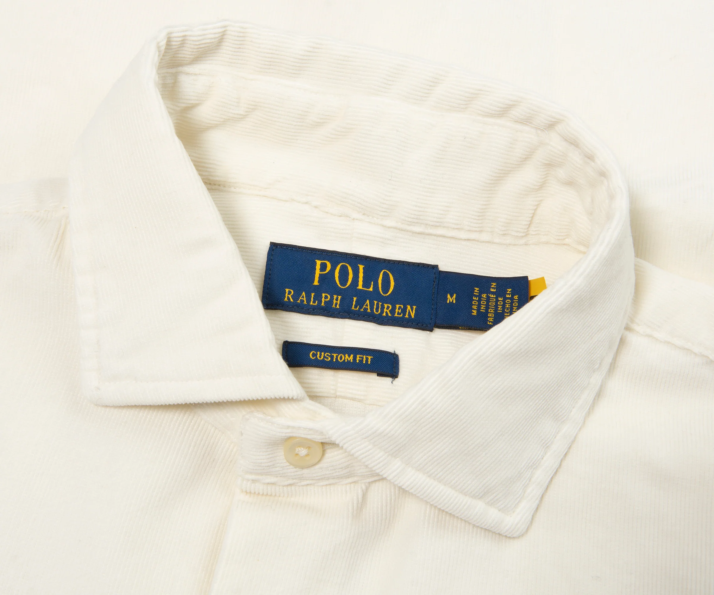 Ralph Lauren Off White Corduroy Shirt - Image 2