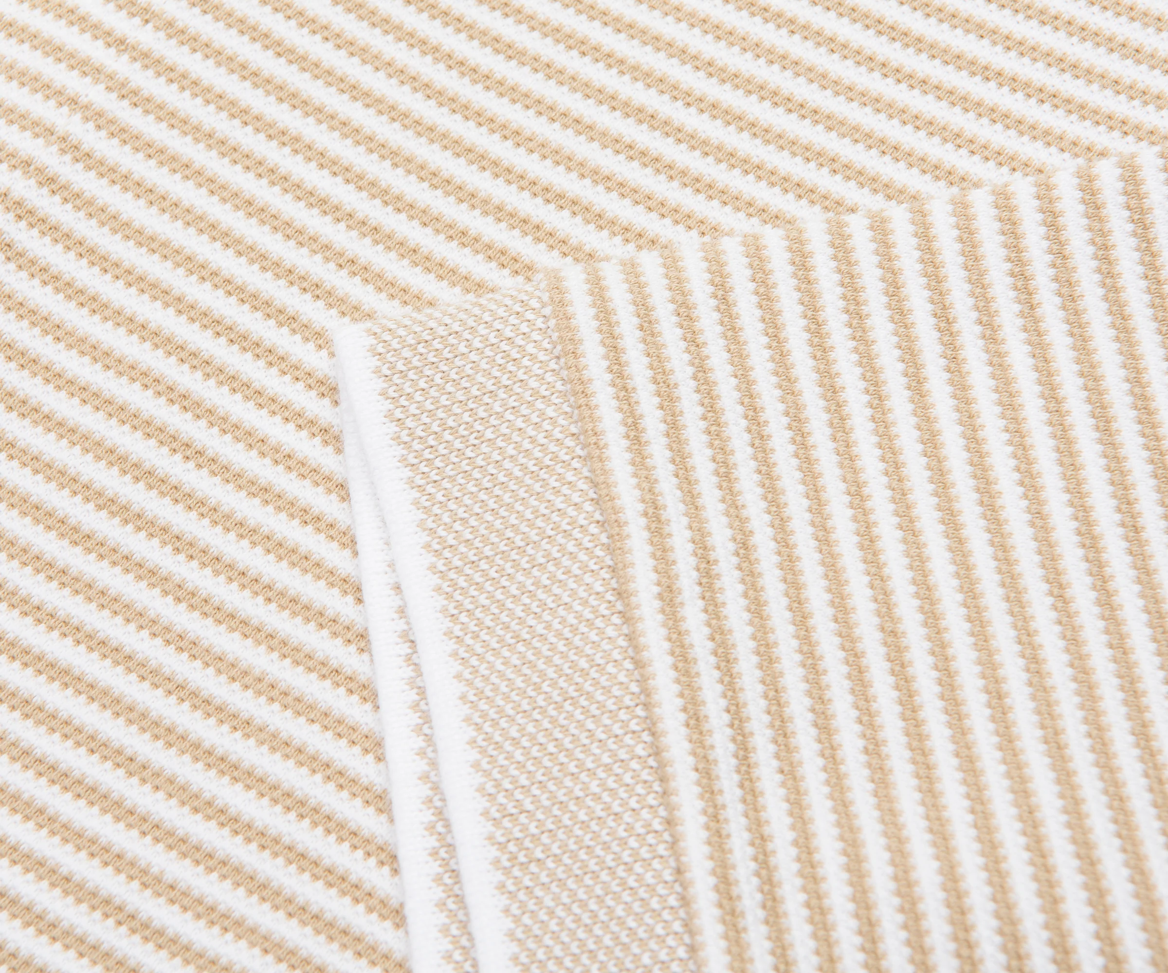 Ralph Lauren Beige/Cream Striped Knitted Polo - Image 5