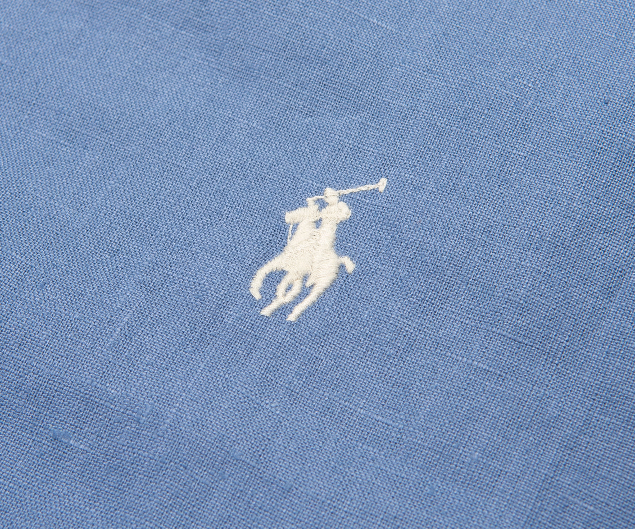Ralph Lauren Blue Linen Harrington Jacket - Image 4