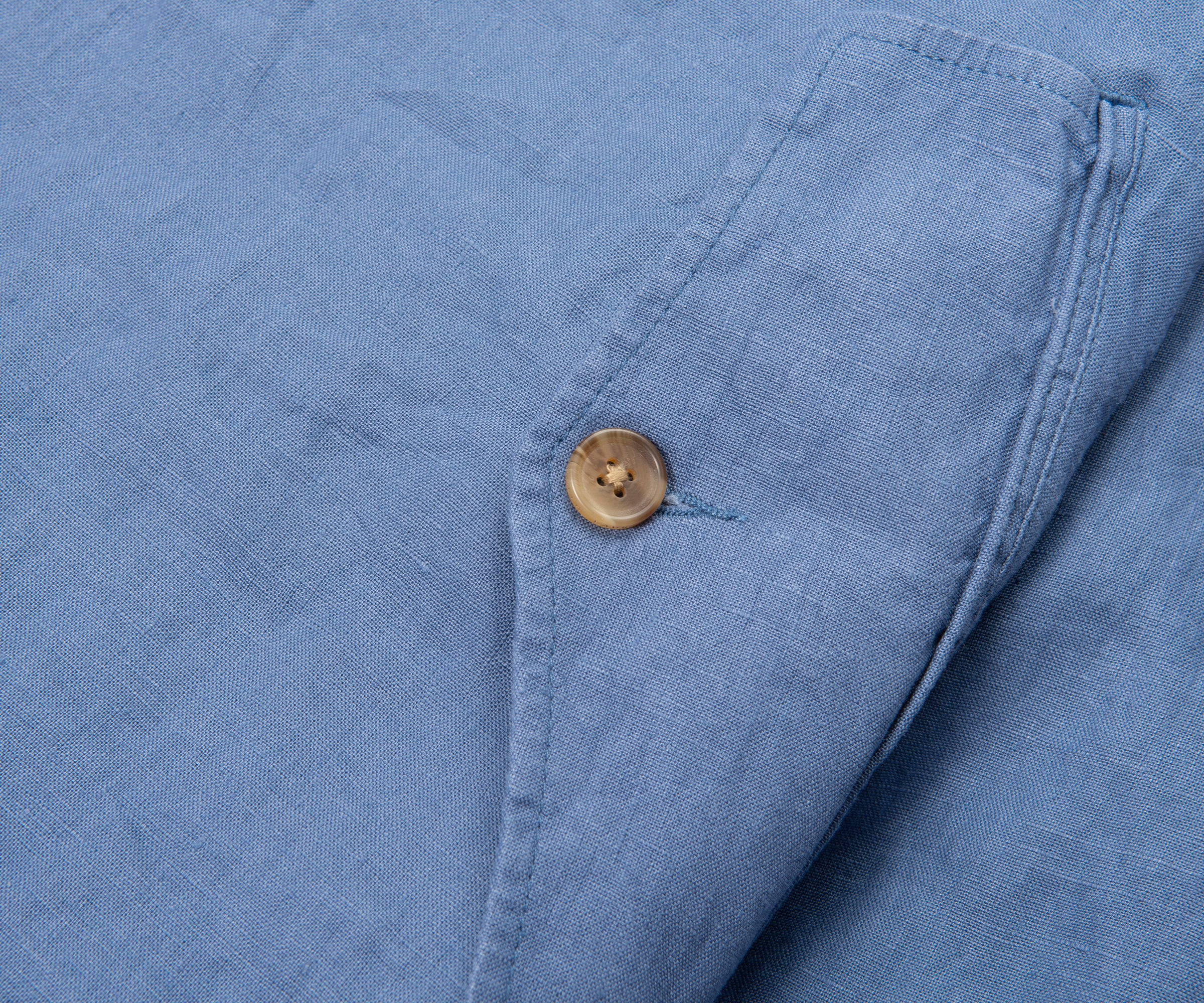 Ralph Lauren Blue Linen Harrington Jacket - Image 5