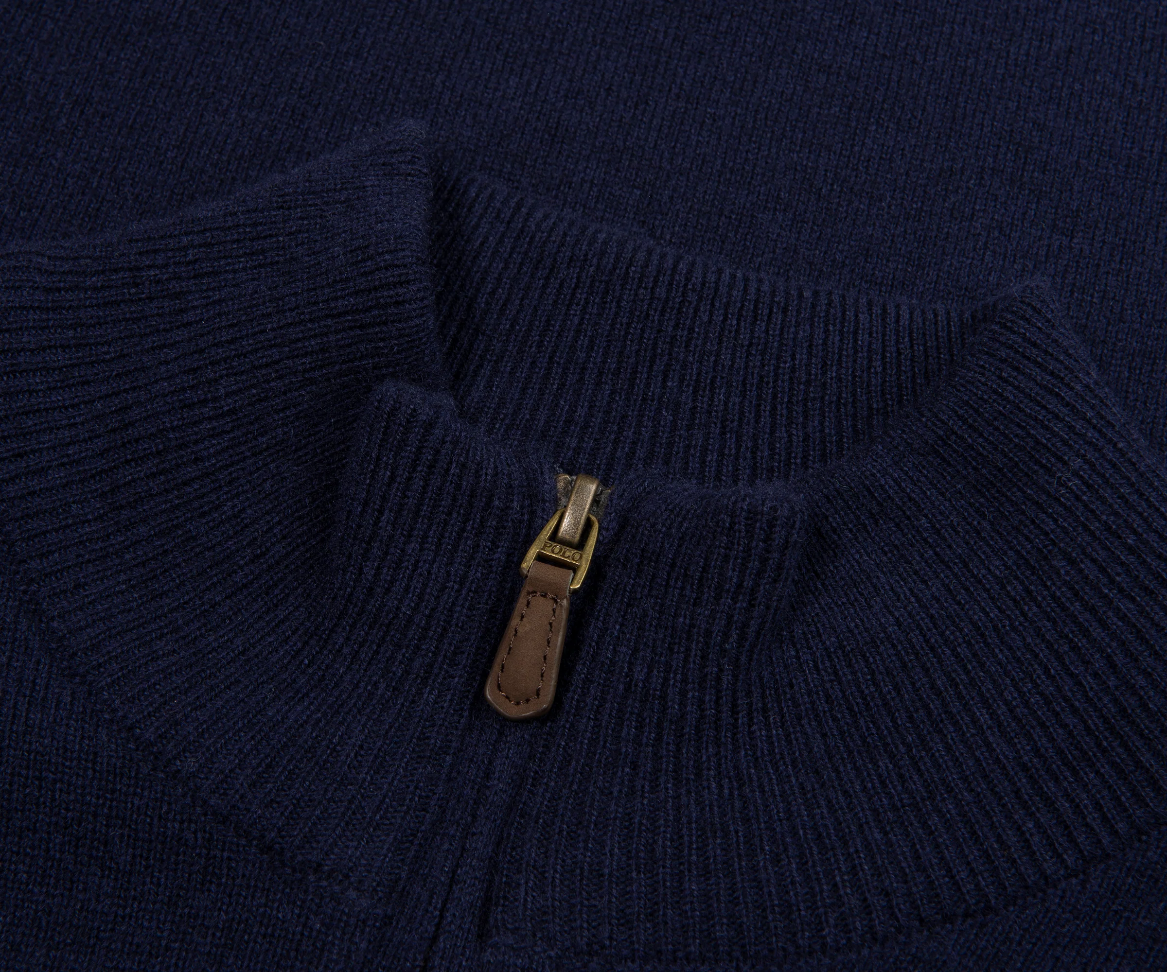 Ralph Lauren Classic Logo 1/4 Zip Knit Hunter Navy - Image 2