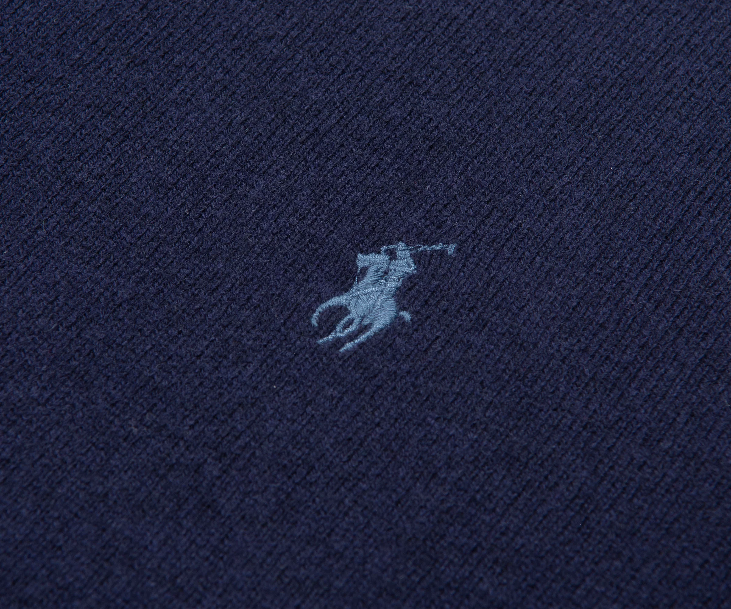 Ralph Lauren Classic Logo 1/4 Zip Knit Hunter Navy - Image 3