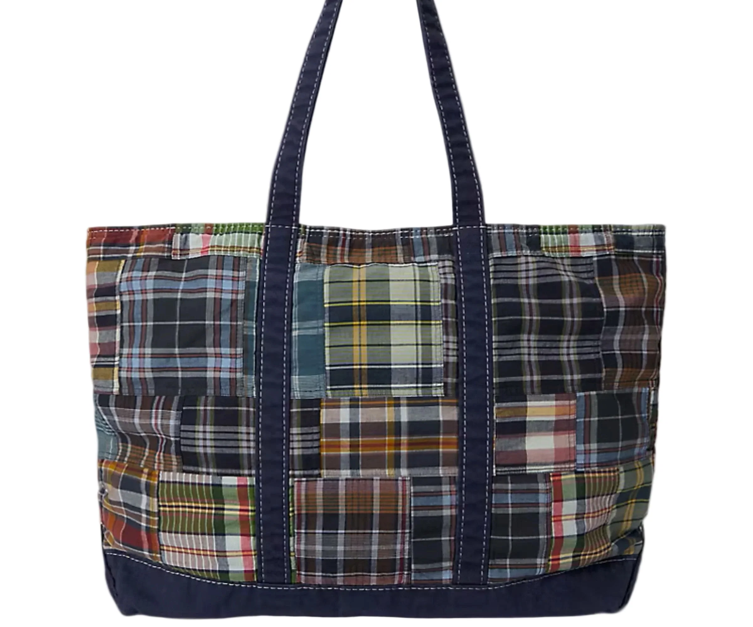 Ralph Lauren Multi Patchwork Madras Tote Bag - Image 2