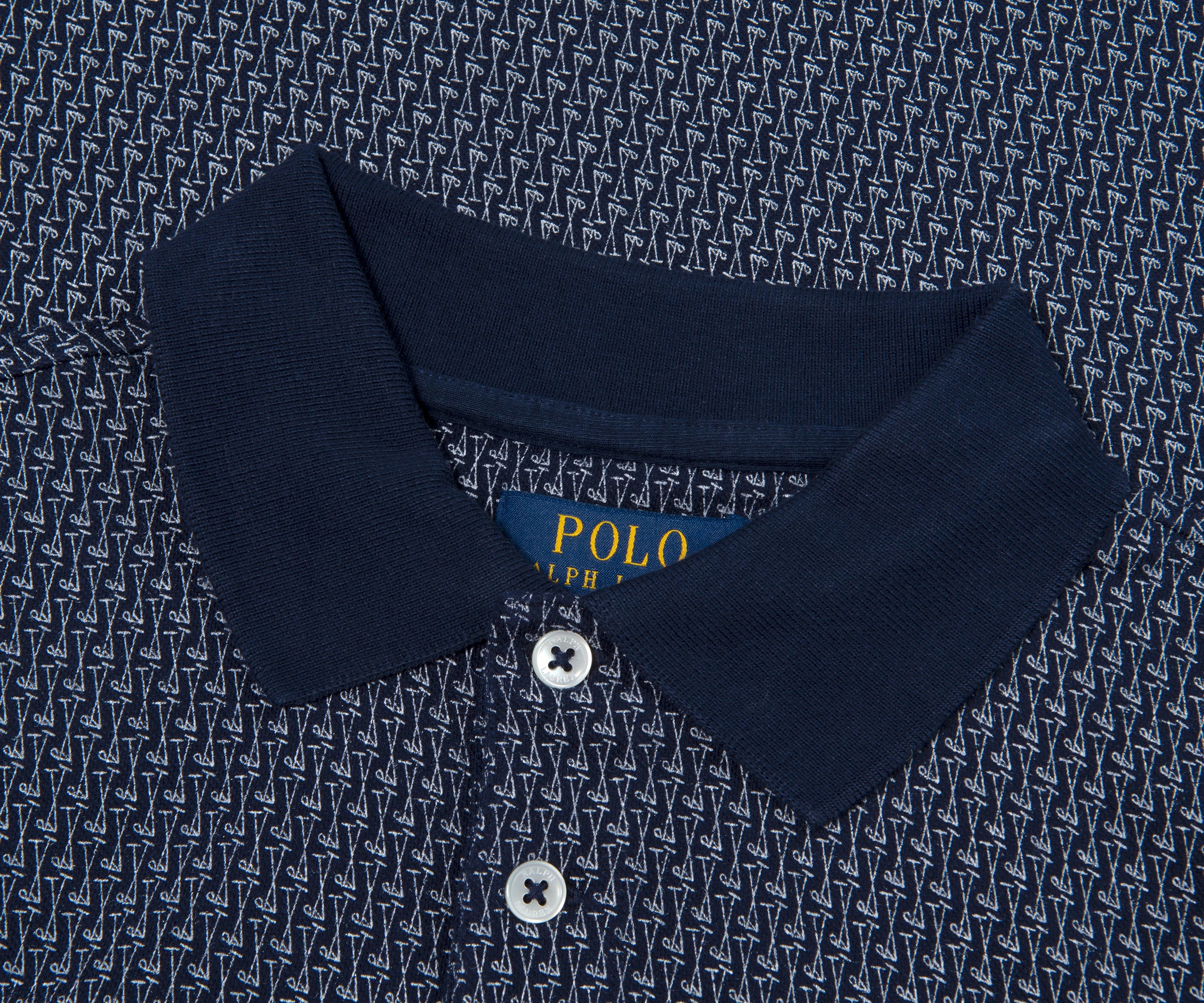 Ralph Lauren Navy Clubs Logo Printed Polo - Image 2
