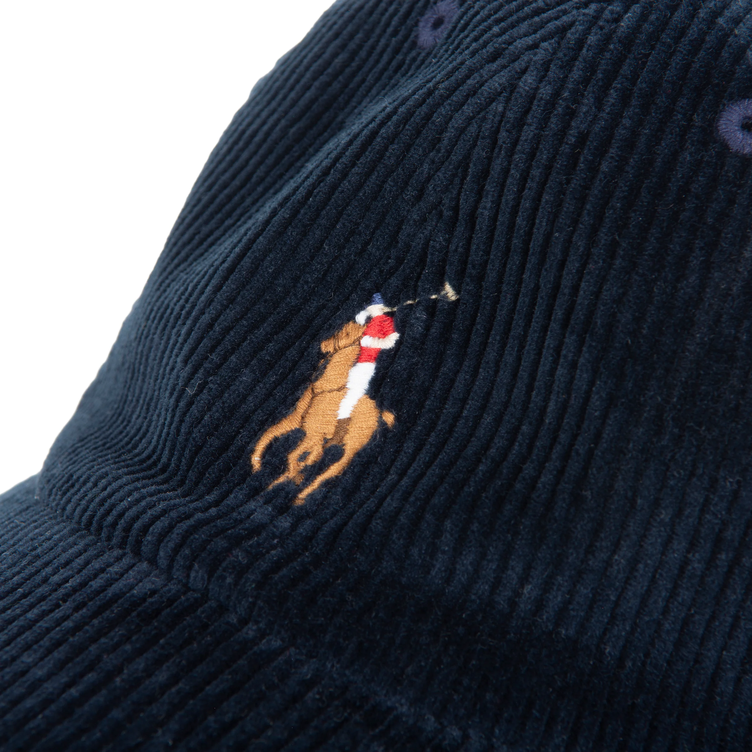 Ralph Lauren Navy Corduroy Ball Cap - Image 2