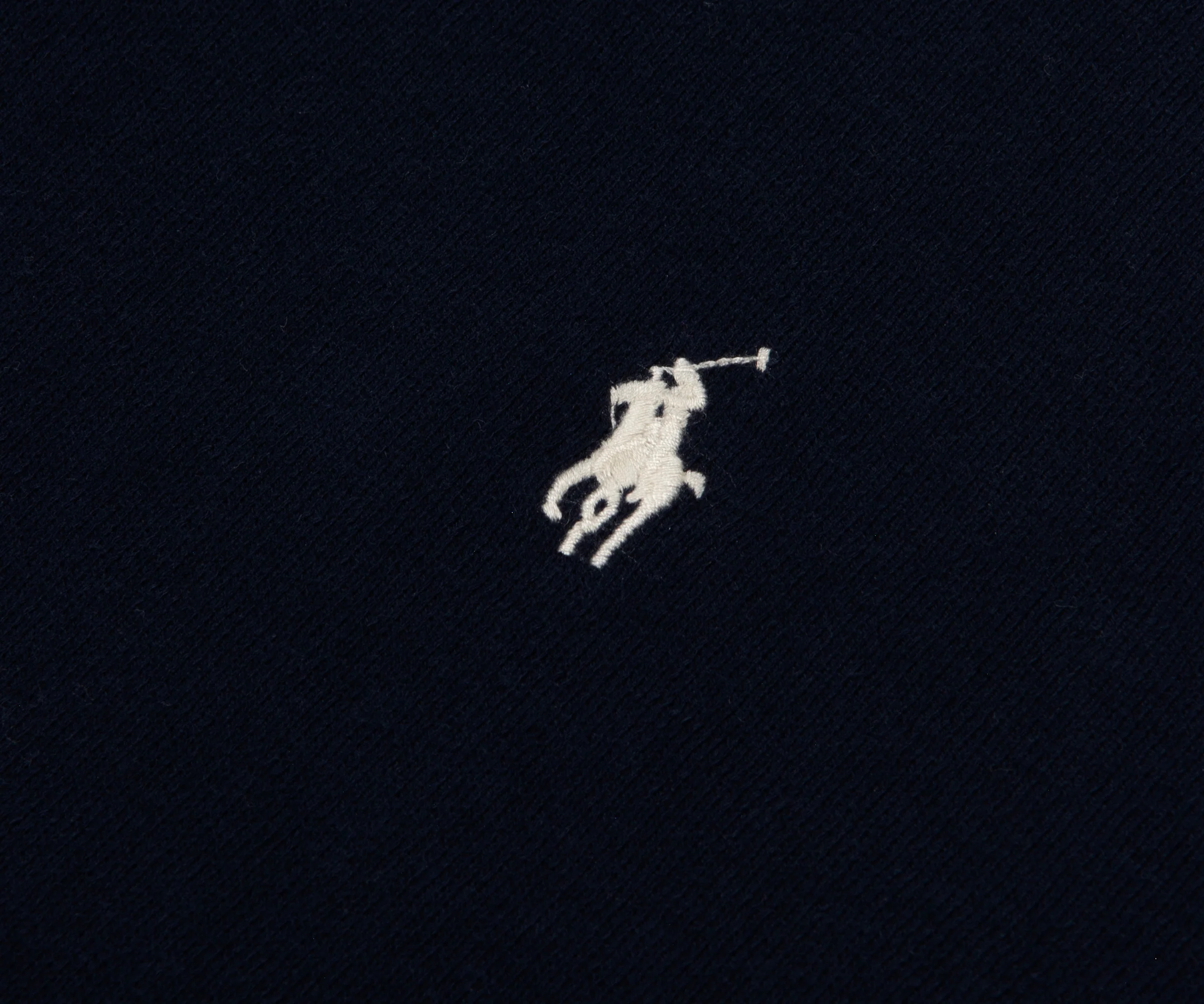 Ralph Lauren Navy Knitted SS Polo - Image 4