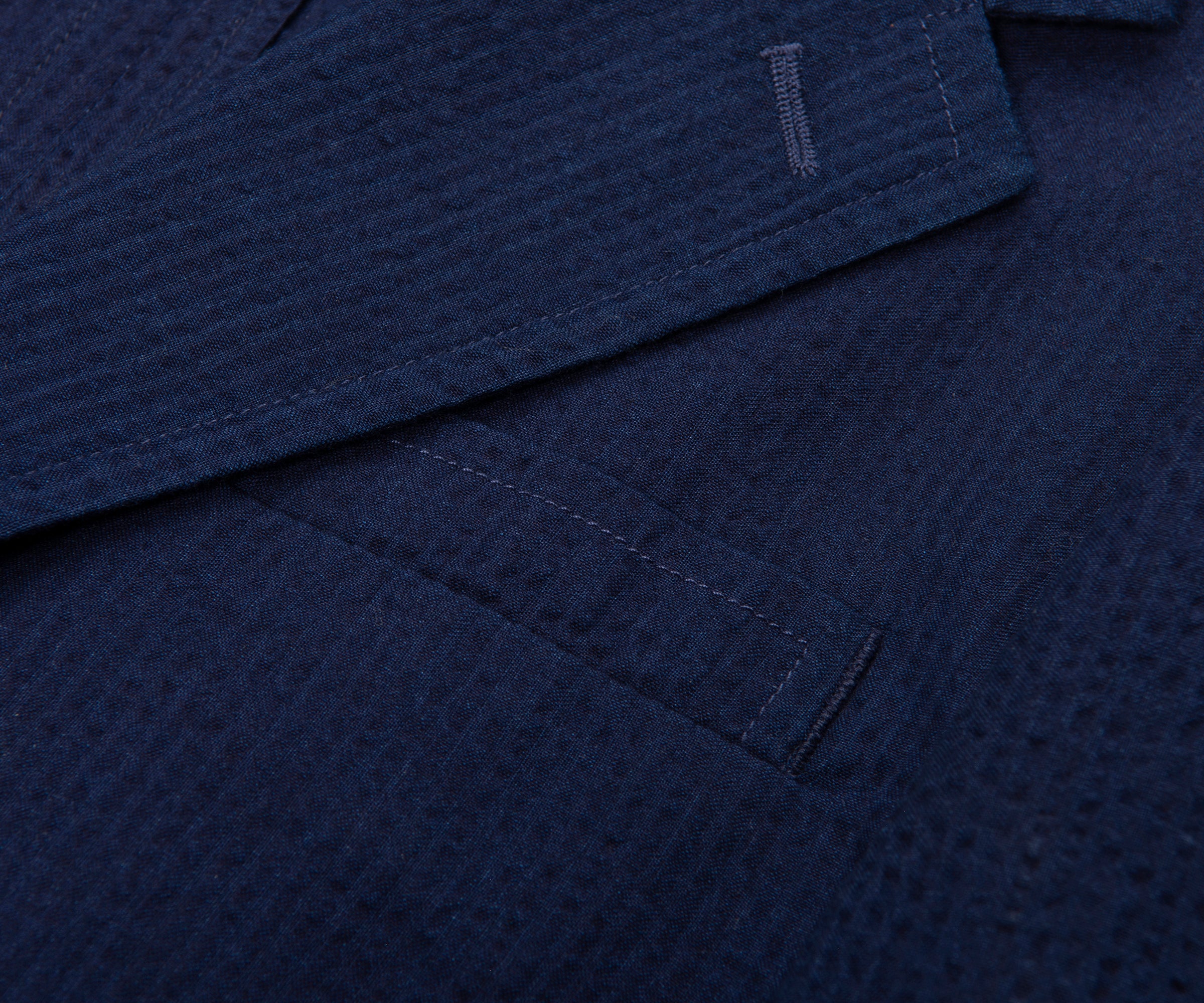 Ralph Lauren Navy Seersucker Blazer - Image 3
