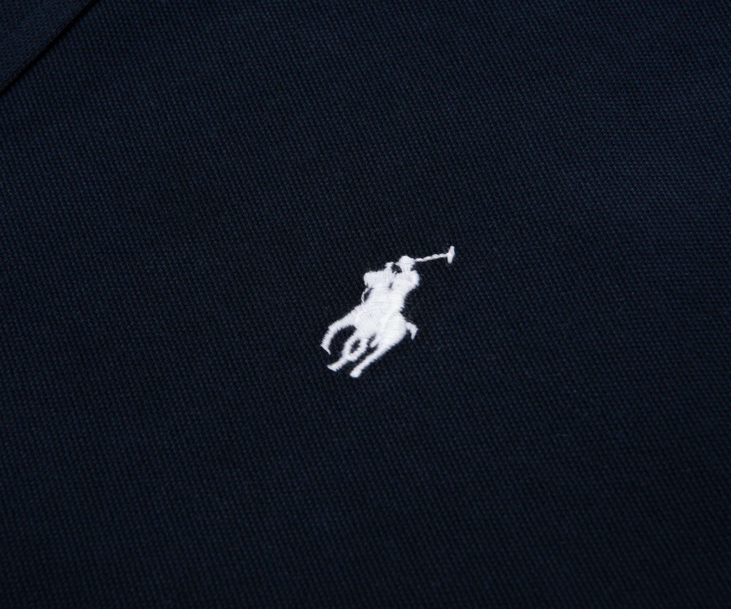 Ralph Lauren Navy SS Shirt In Feather Weight Mesh - Image 3