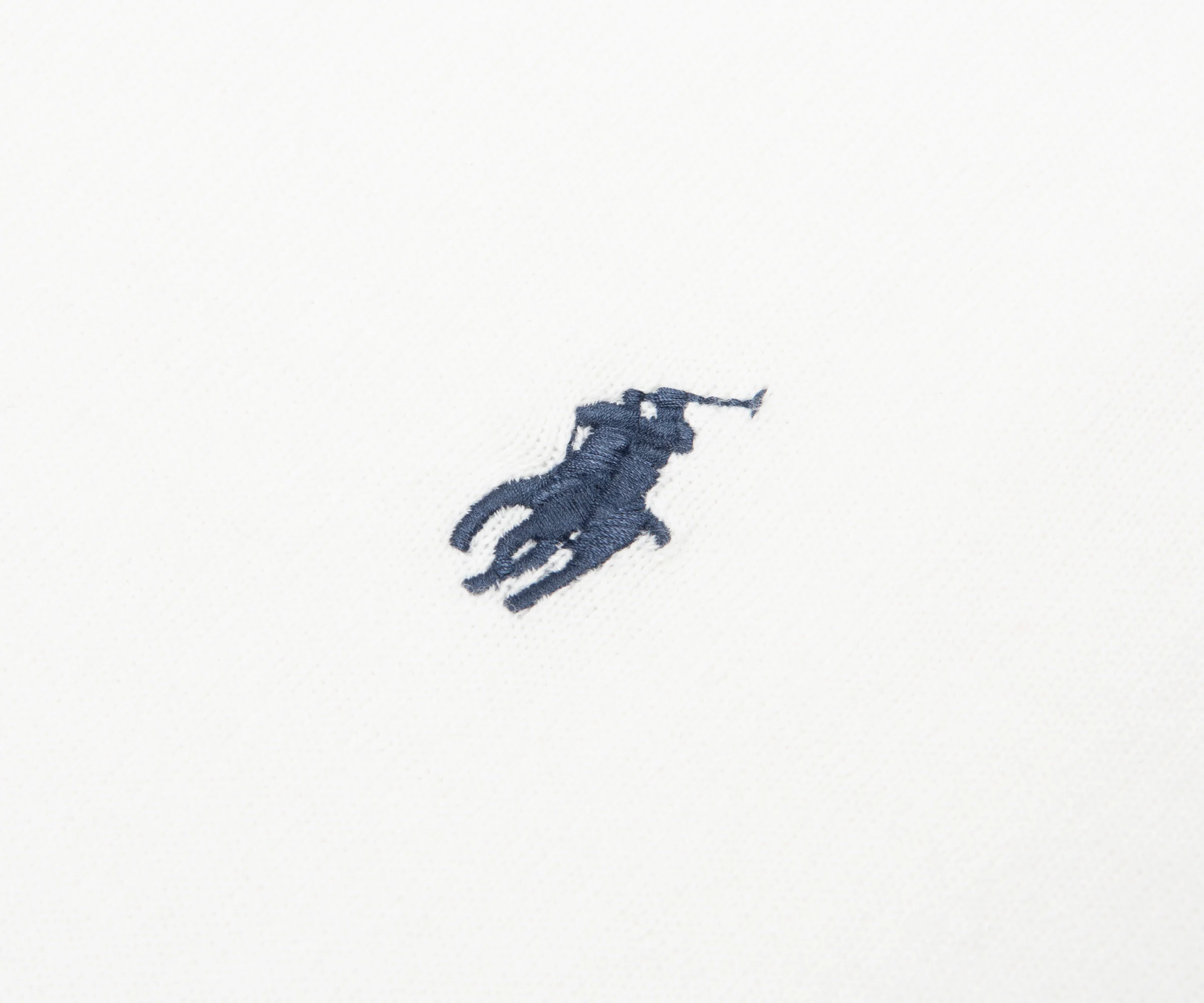 Ralph Lauren White Knitted Soft Polo - Image 4