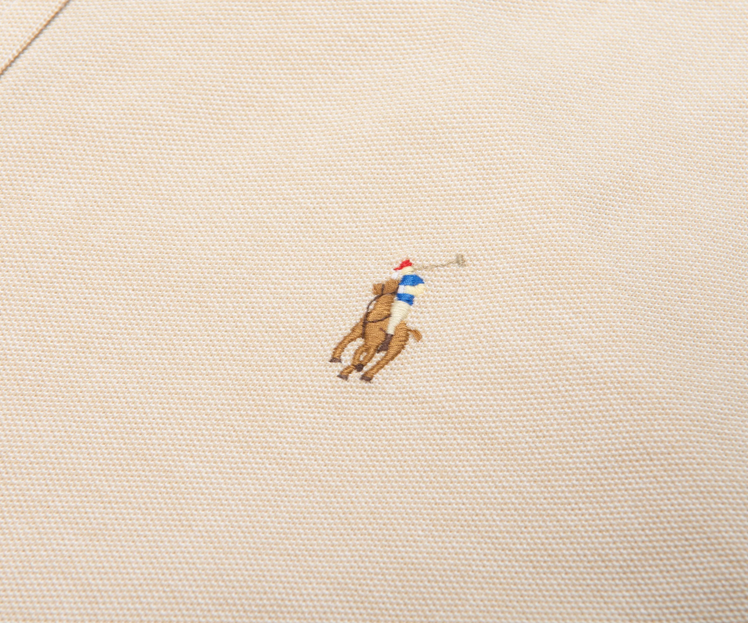 Ralph Lauren Beige Knit Oxford Shirt - Image 4