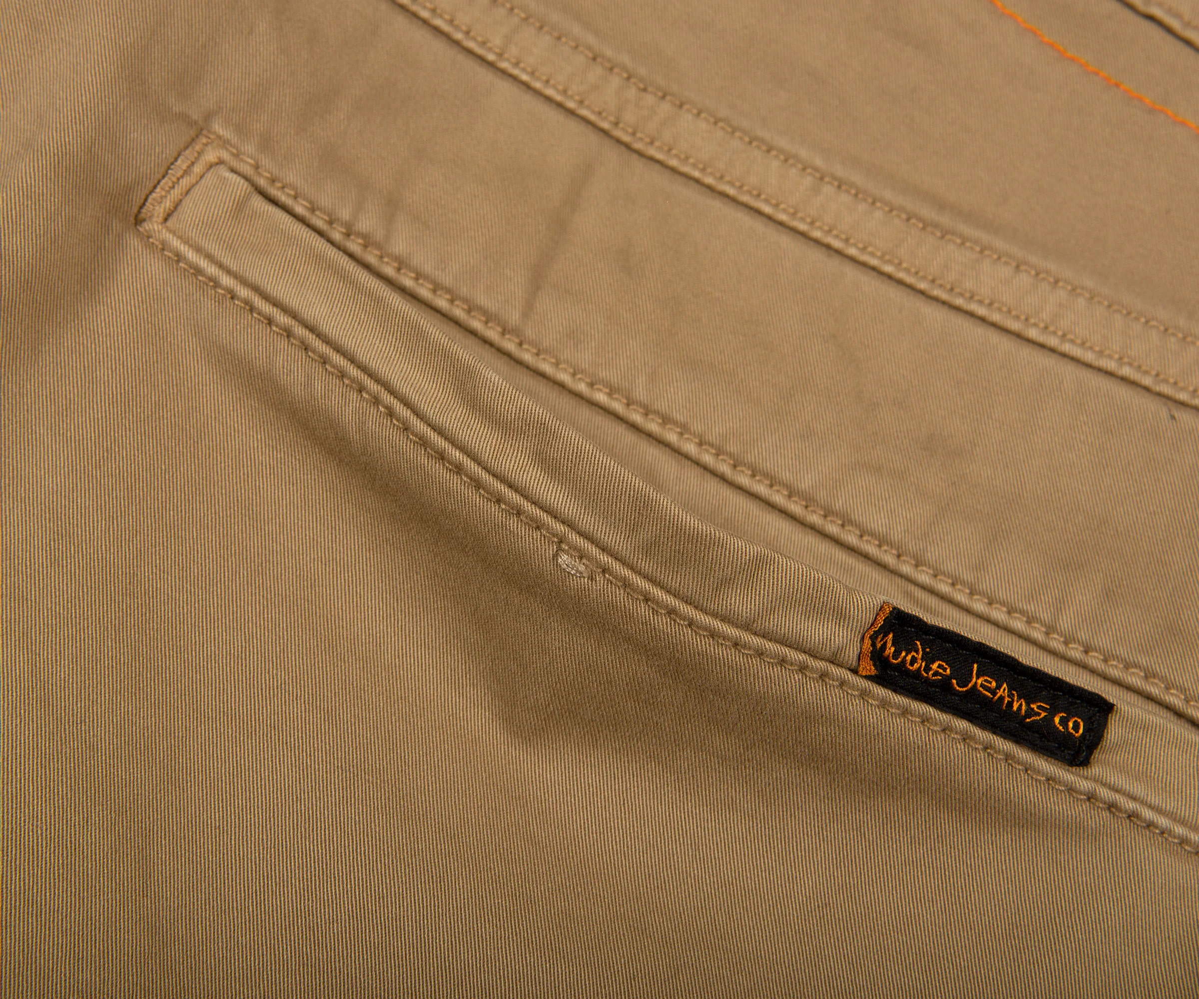 Nudie Slim Adam Stretch Chino Beige - Image 4