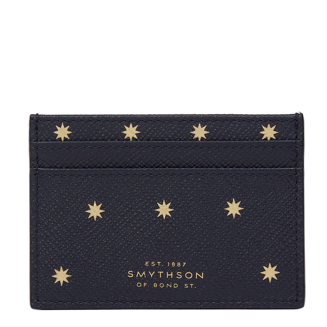 Smythson Stars Navy Card Holder