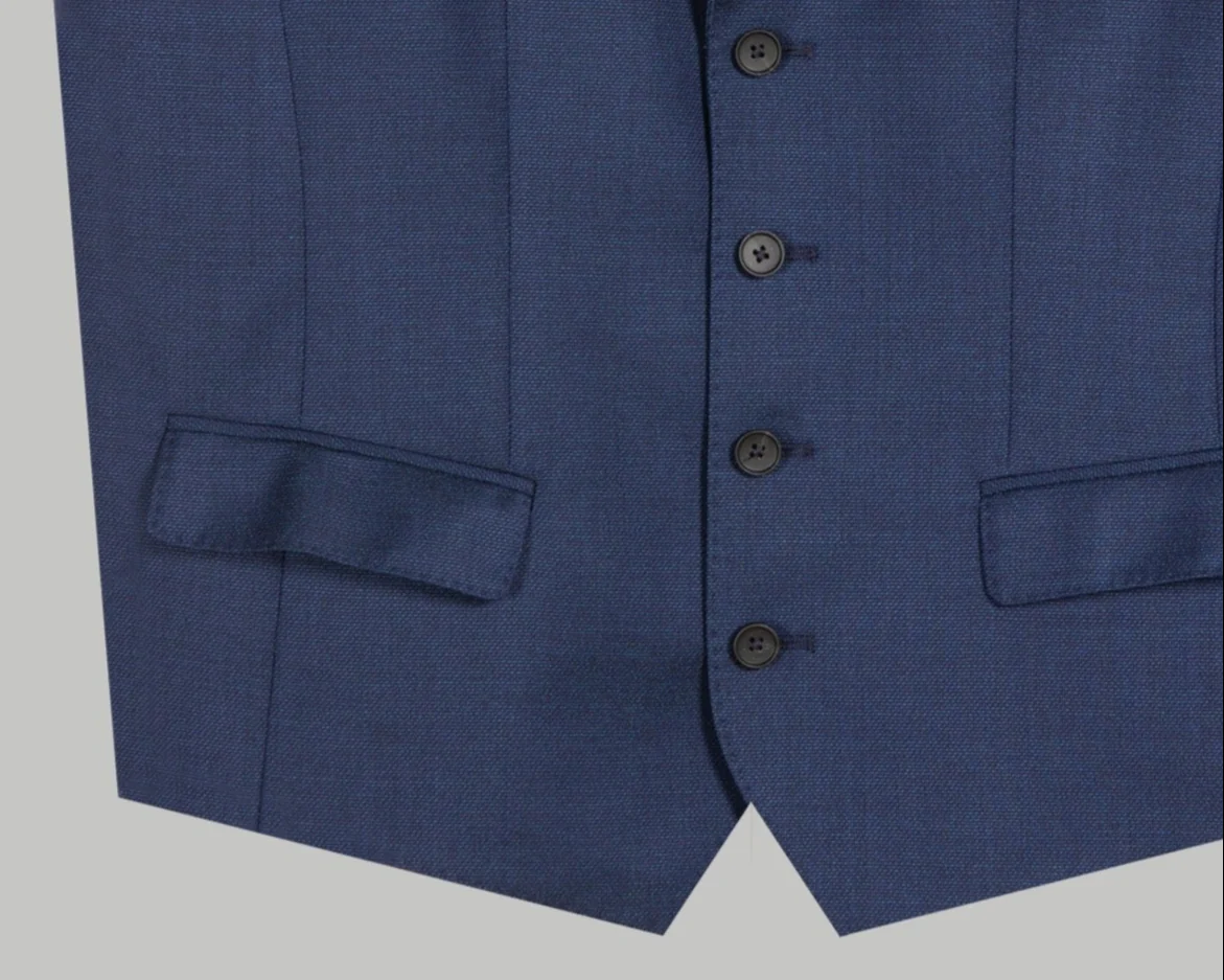HUGO BOSS Novan6 Weste Waistcoat Blue - Image 3