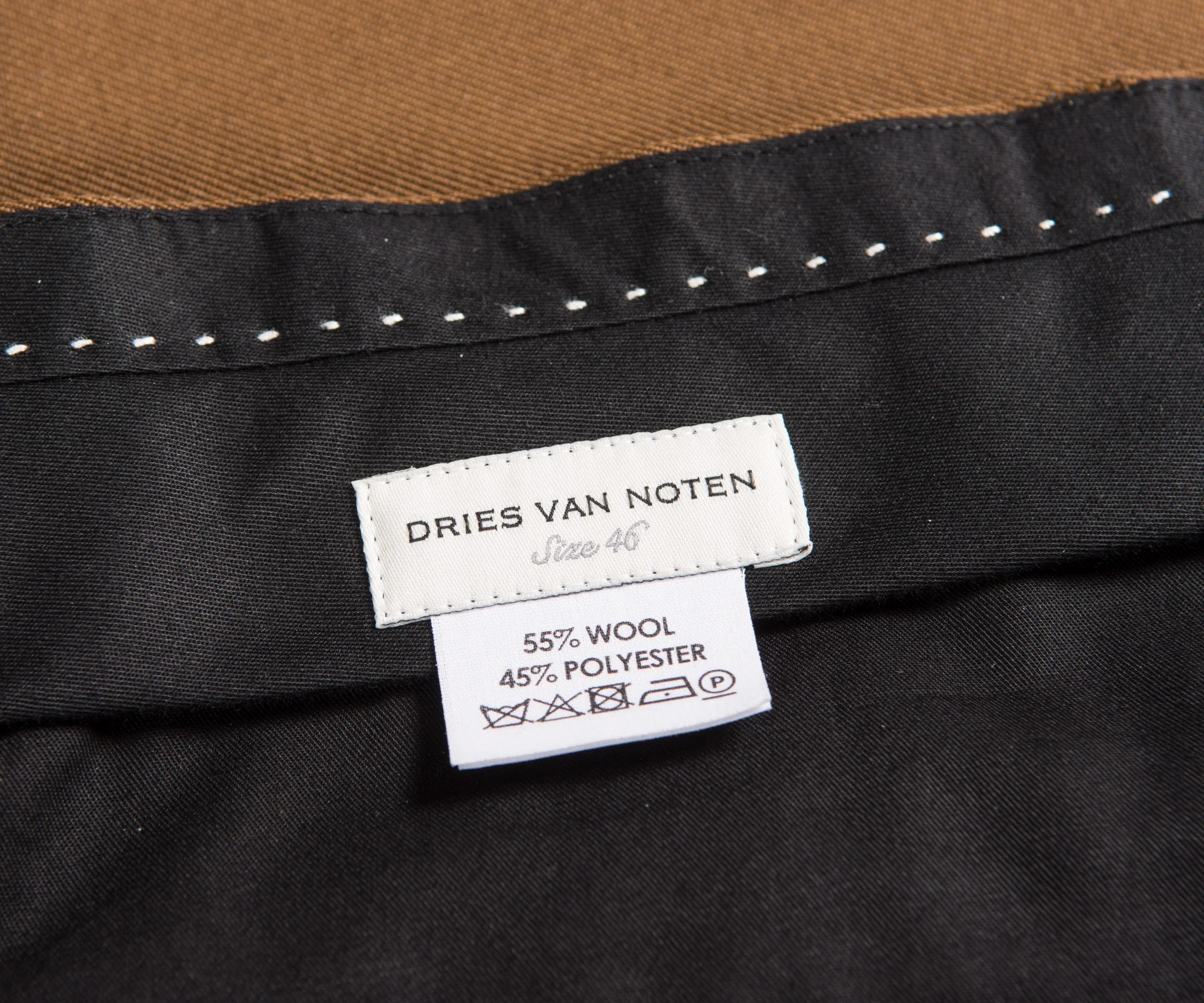 Dries Van Noten Patrini-Short Cavalry Twin Trousers Camel - Image 3
