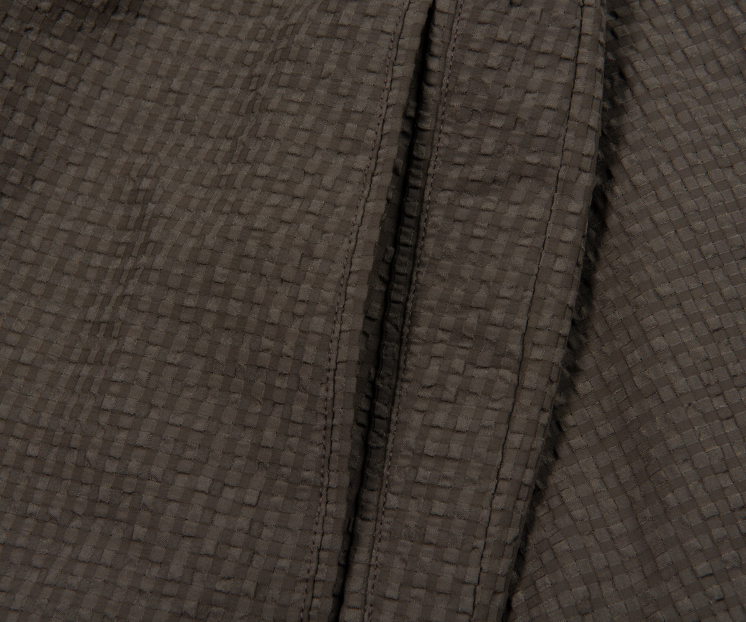 Armani Khaki Icon Checkered Crimp Shorts - Image 4