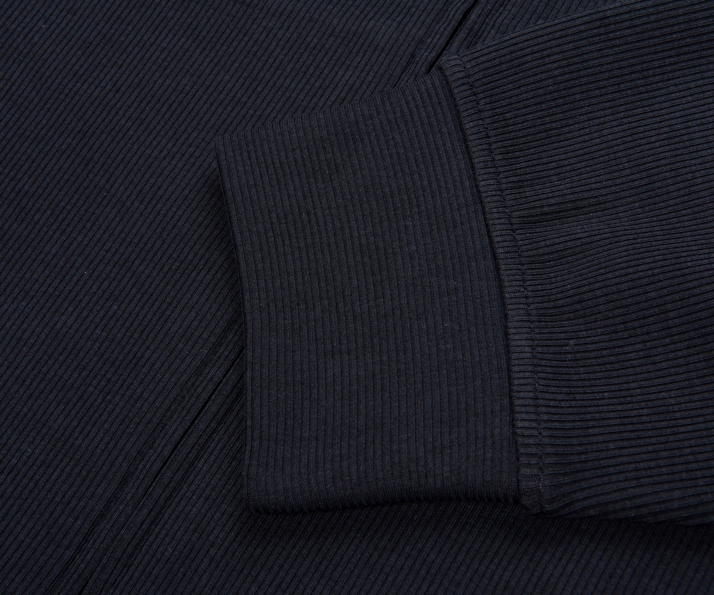 Armani Navy Soft Stretch Full Zip Hoodie - Image 5