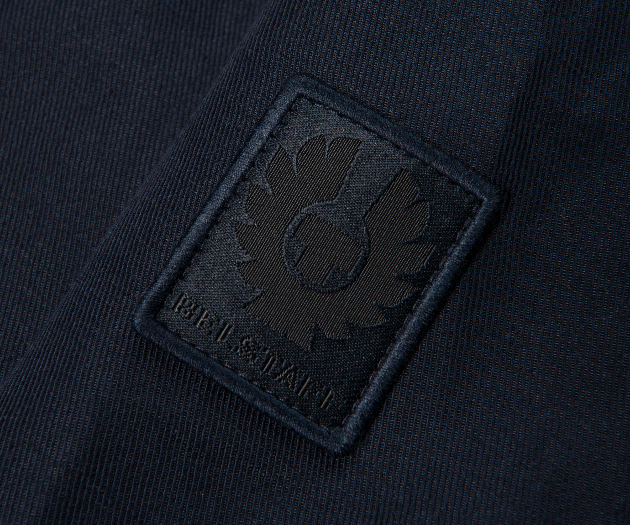 Belstaff Dark Ink Helston Linen Cotton Twill Tailored Jacket - Image 4