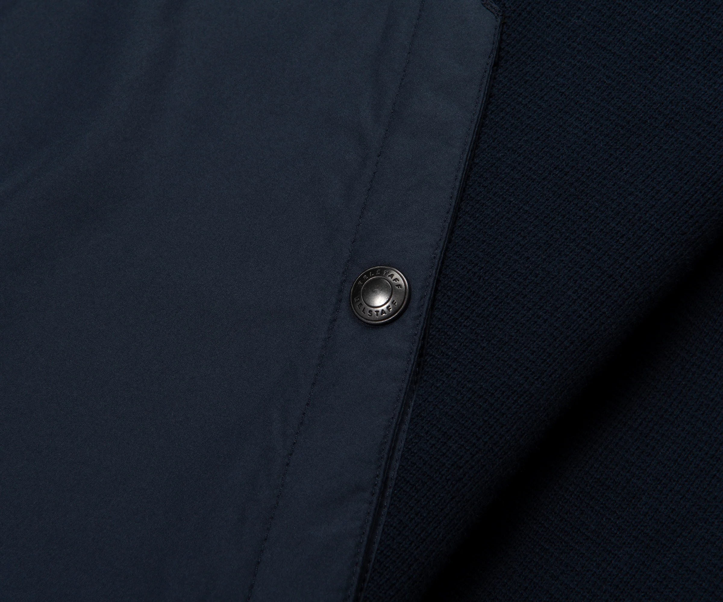 Belstaff Dark Ink View Textured Full Zip Hoodie - Image 4