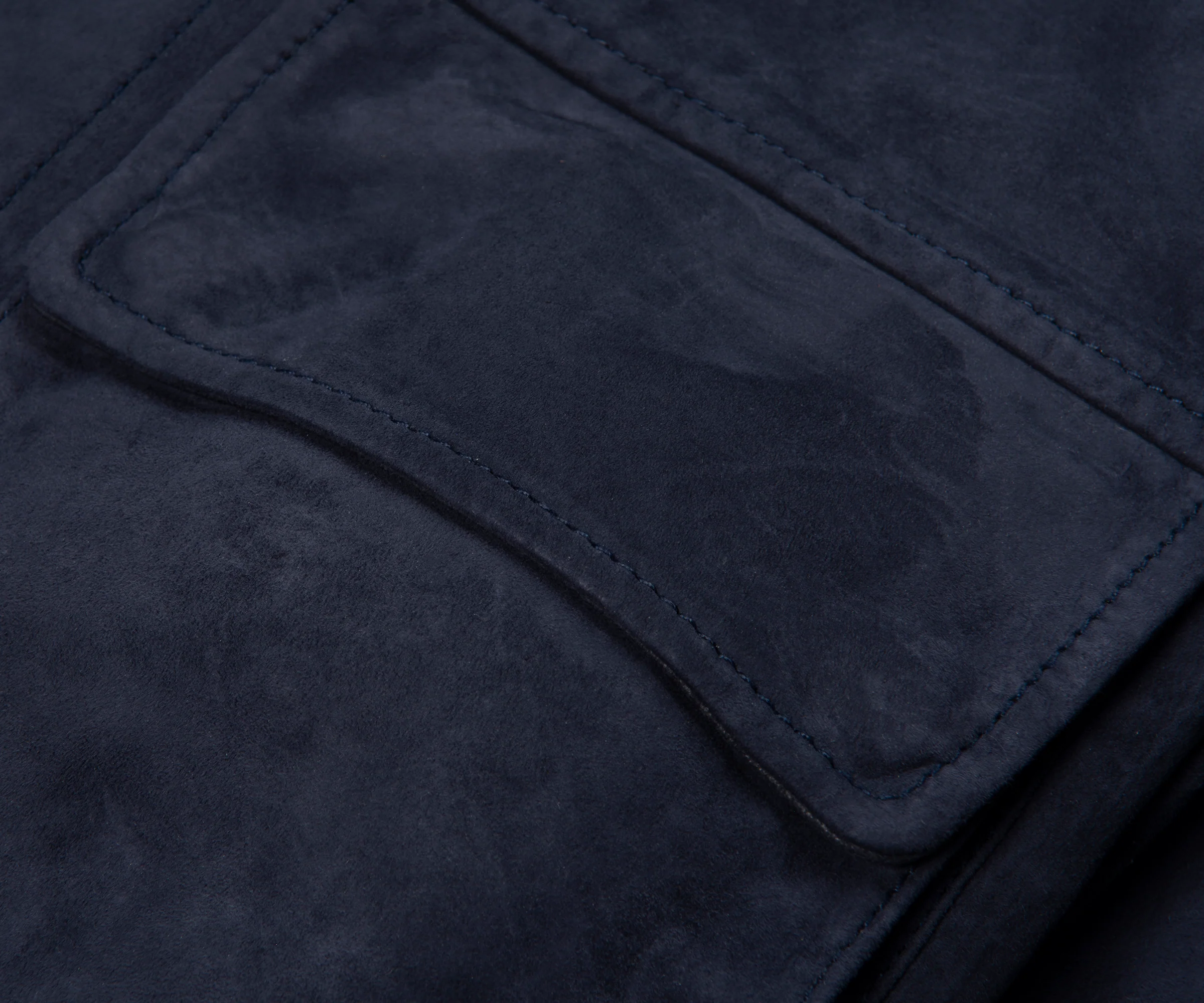 Belstaff Dark Ink Waymark Flyweight Suede Overshirt - Image 4
