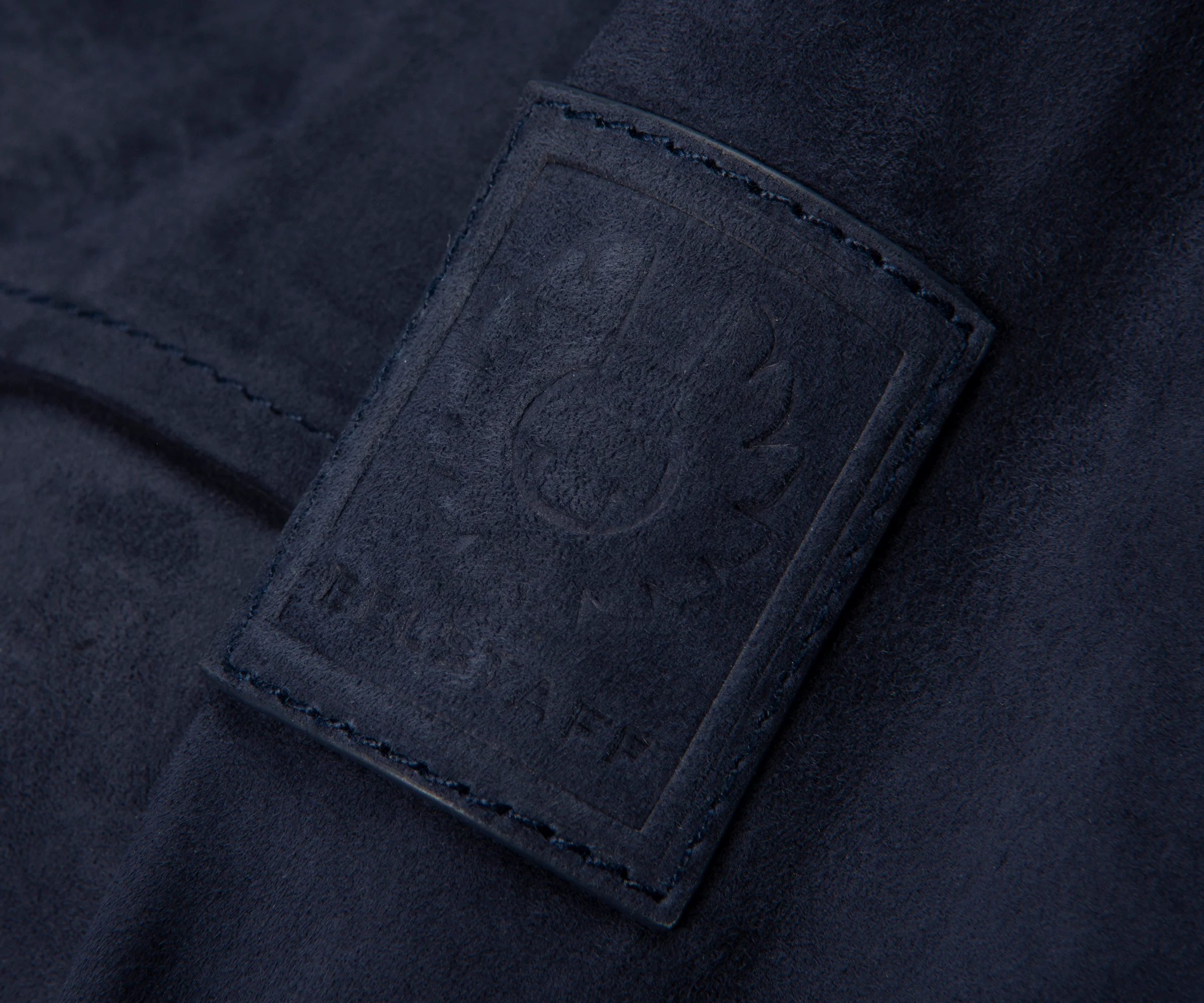 Belstaff Dark Ink Waymark Flyweight Suede Overshirt - Image 6