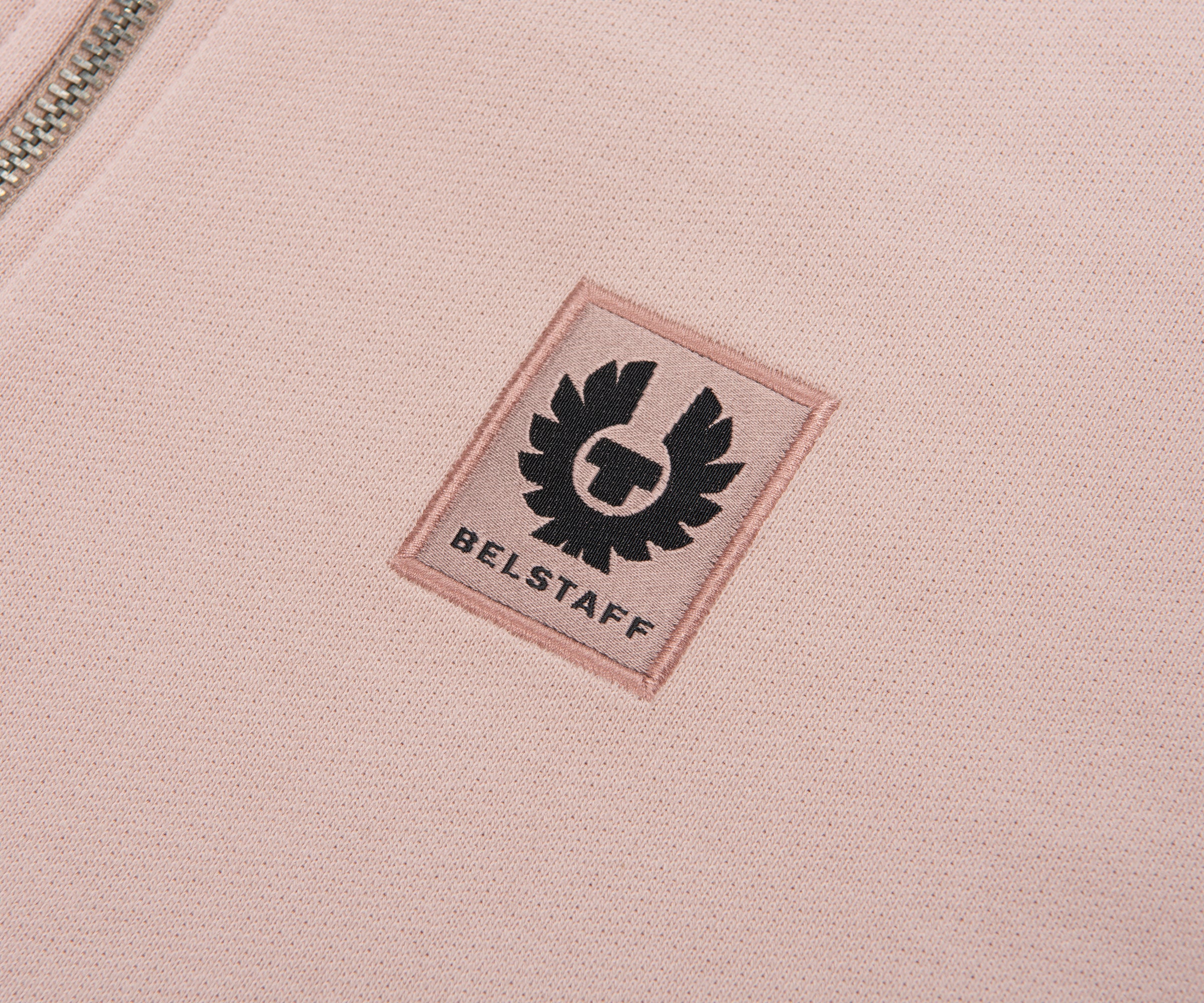 Belstaff Dusk Pink 1/4 Zip Sweatshirt - Image 3