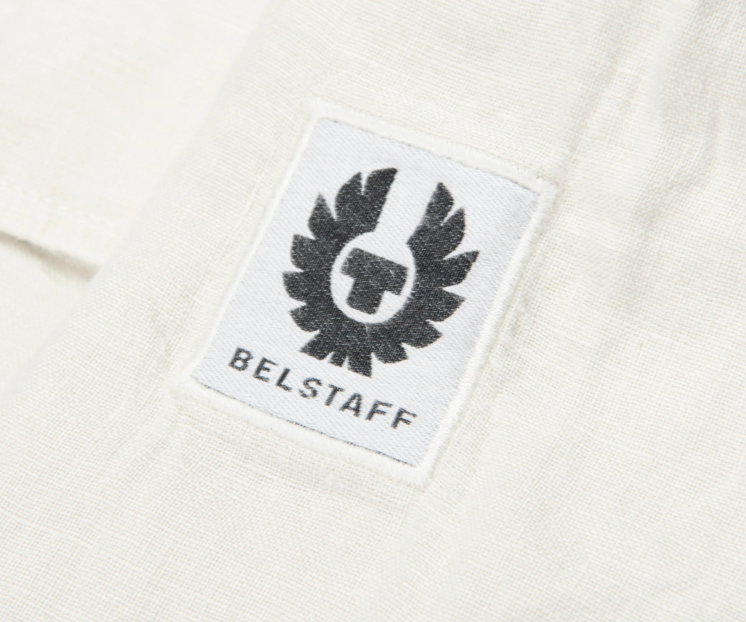 Belstaff Silver Birch Scale SS Linen Shirt - Image 4