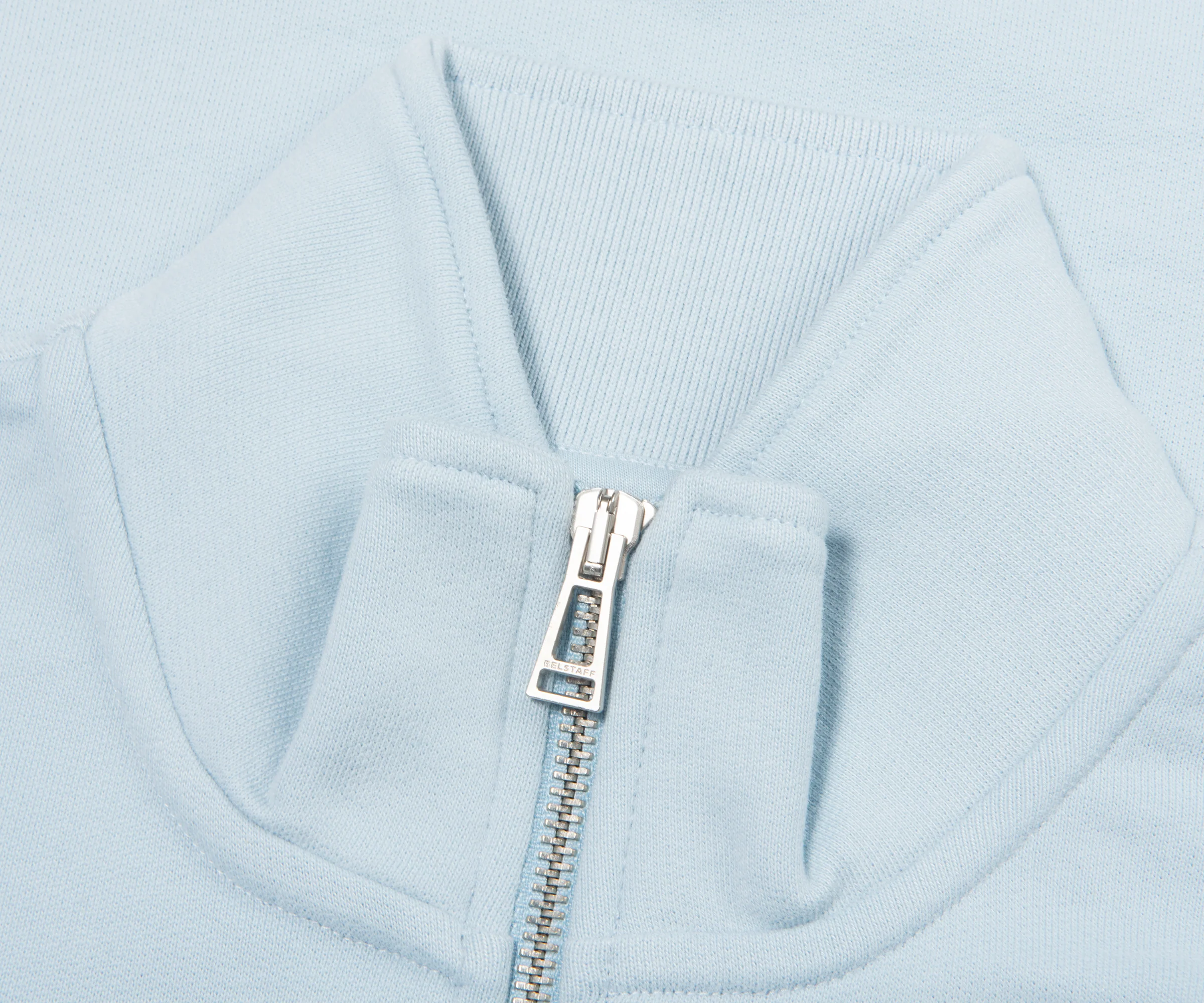 Belstaff Sky Blue 1/4 Zip Sweatshirt - Image 2