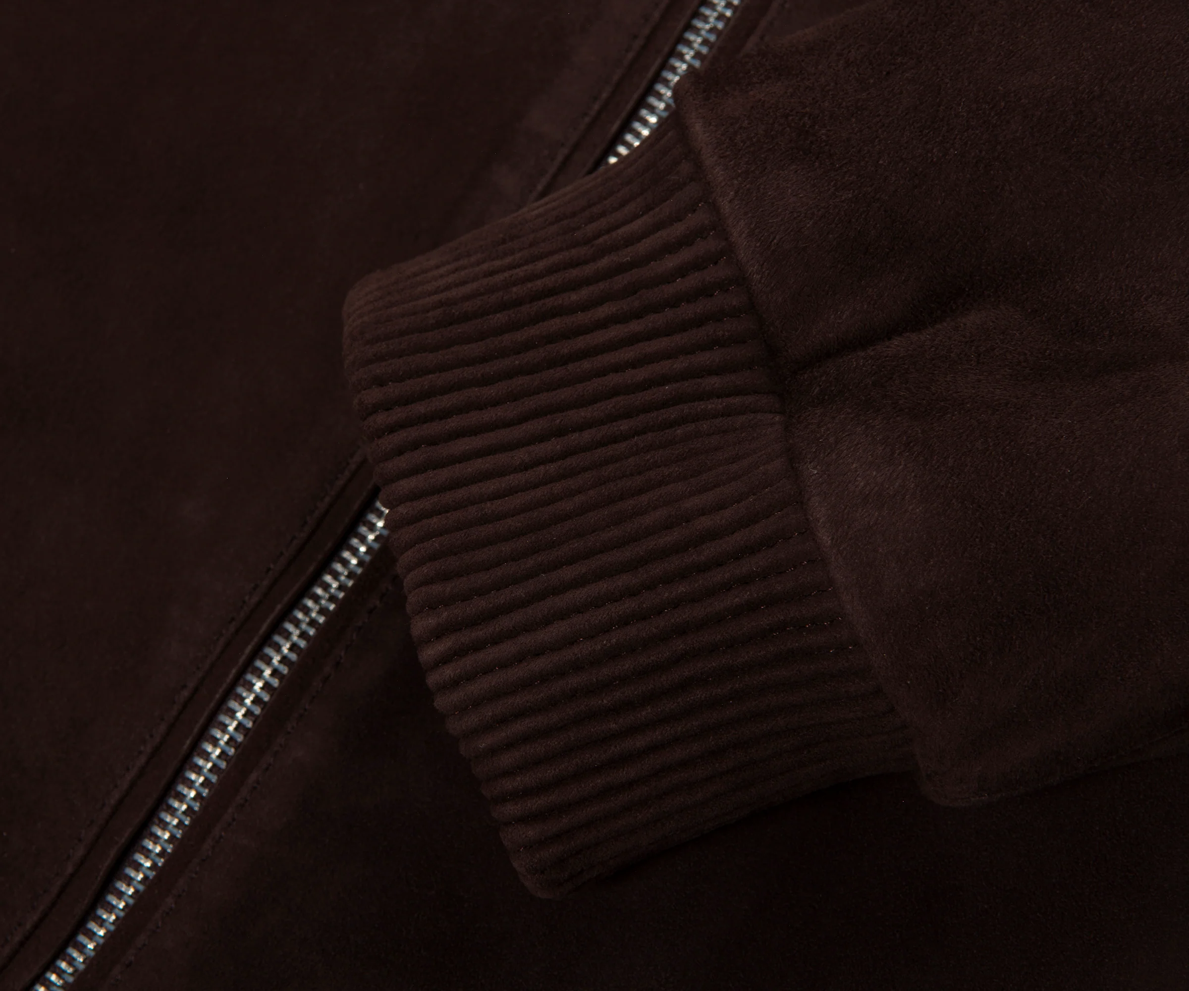 Boss Brown H Muller Suede Bomber Jacket - Image 5